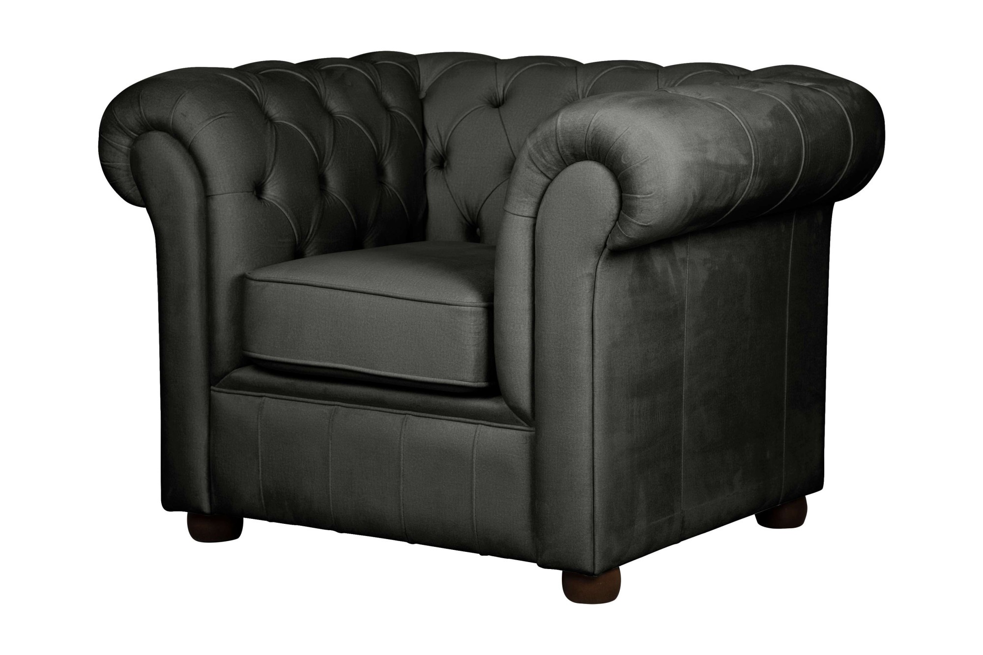 Home affaire Sessel »CHARENTE, Chesterfield, Wellenfederung, Masse B/T/H: 105/89/74 cm«, mit edler Knopfheftung und typischen Armlehnen