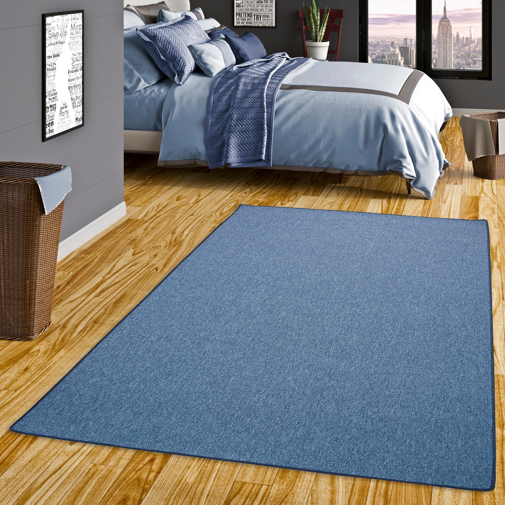 my home Teppich »Fortis, Schlinge, Made in Netherlands«, rechteckig, 5 mm Höhe, Uni Farben, gekettelt, auch als Läufer, strapazierfähig, Wohnzimmer