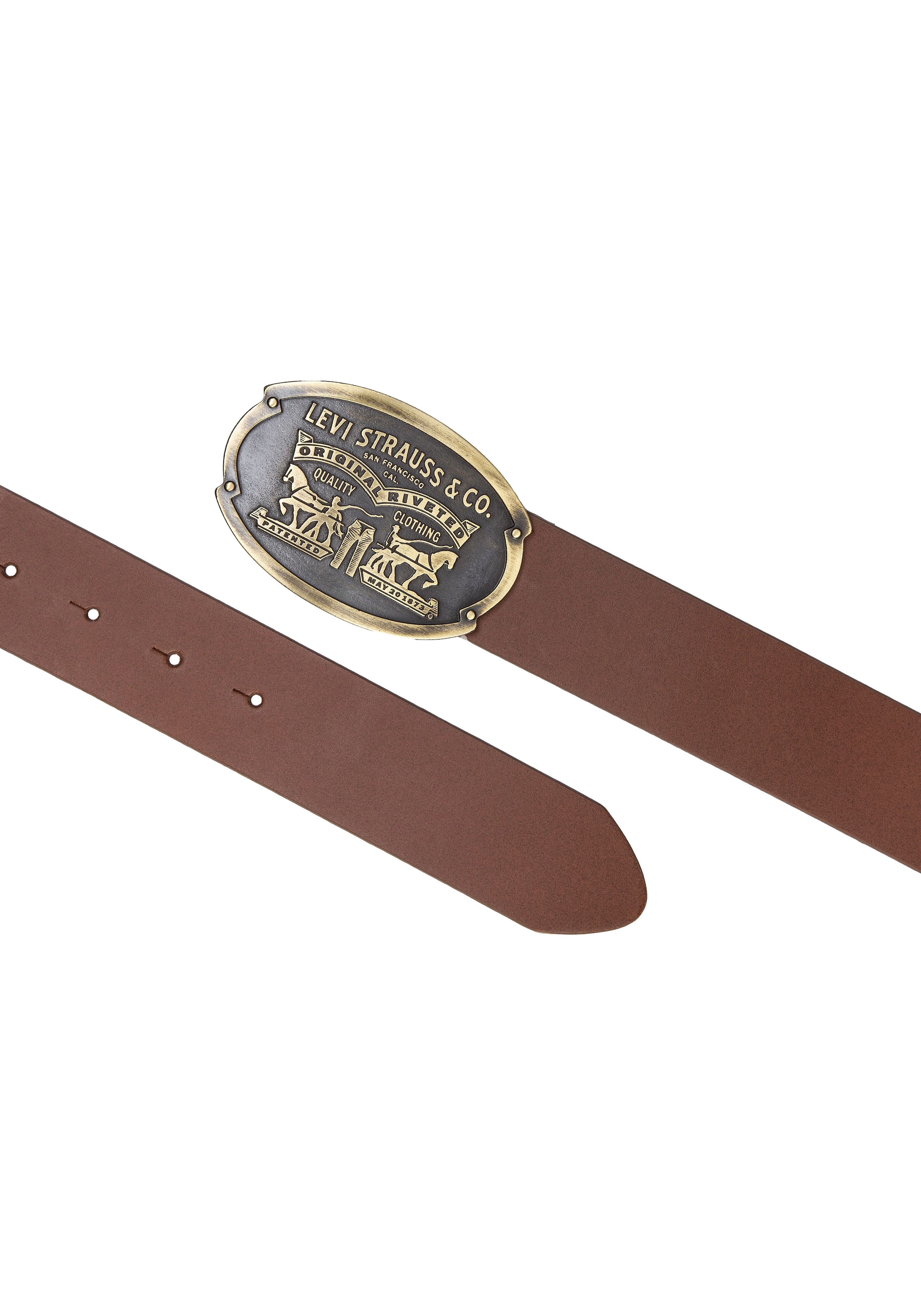 Levi's® Ledergürtel »Billy Plaque Belt« mit markanter Koppelschliesse