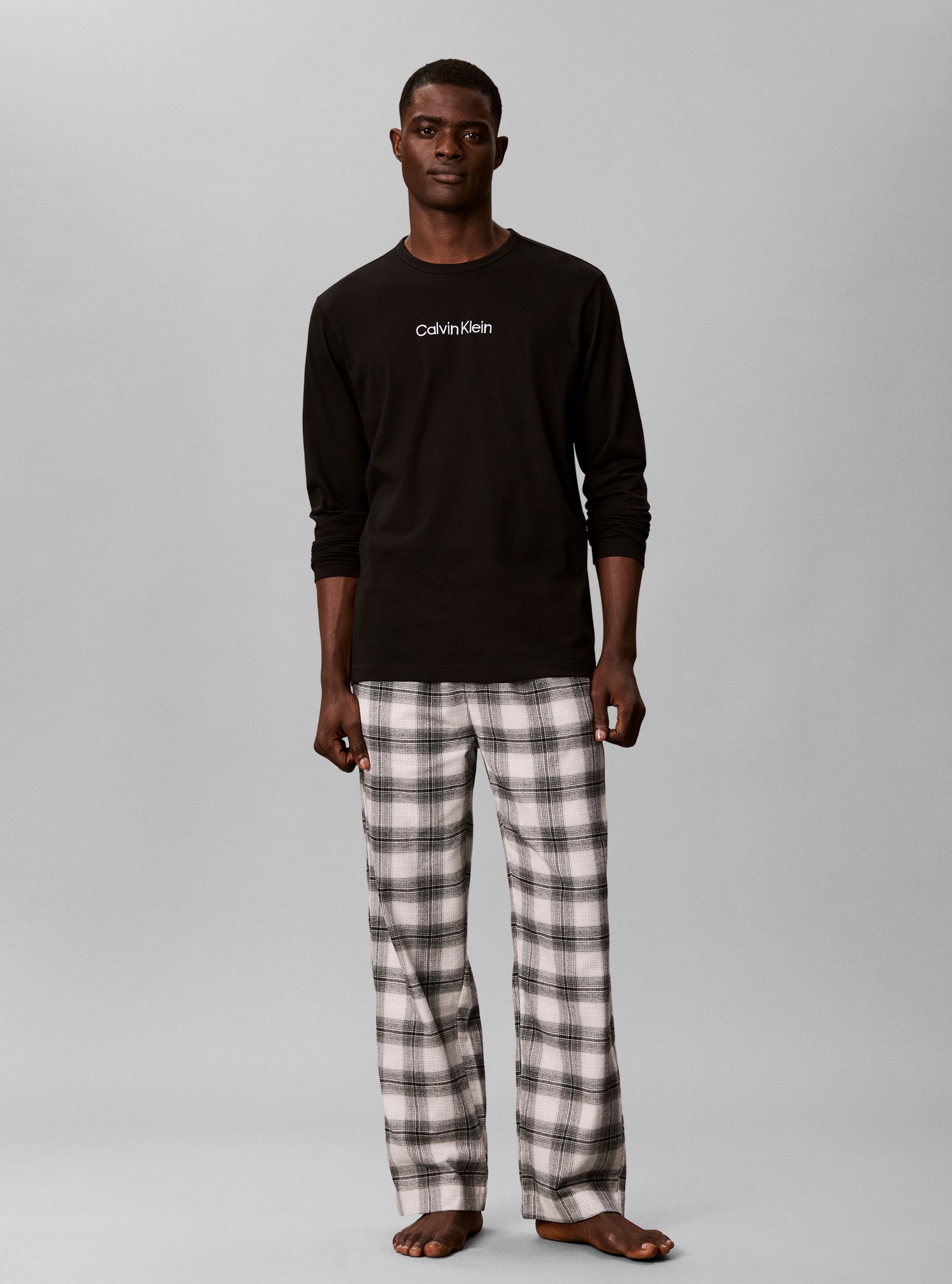 Calvin Klein Underwear Pyjama »LS TEE PANT SET« Avec ceinture élastique