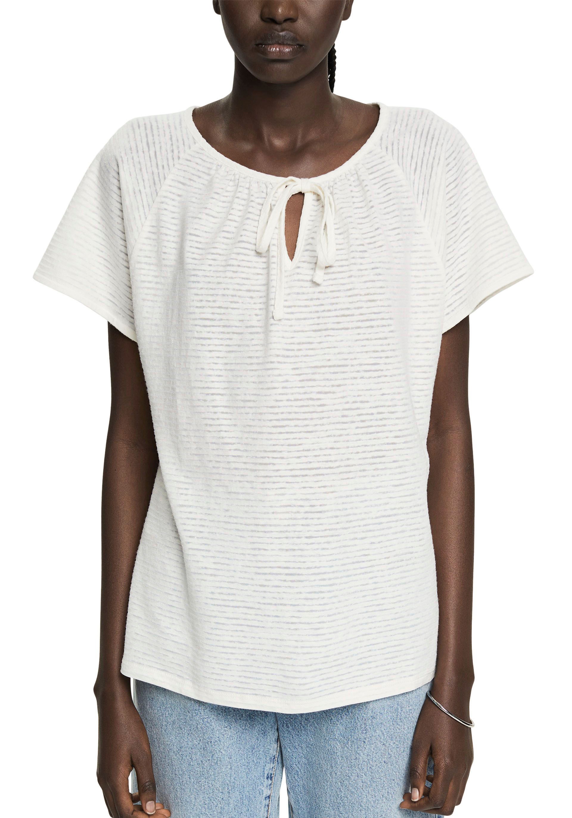 Image of Esprit Kurzarmshirt, mit Binde-Detail bei Ackermann Versand Schweiz