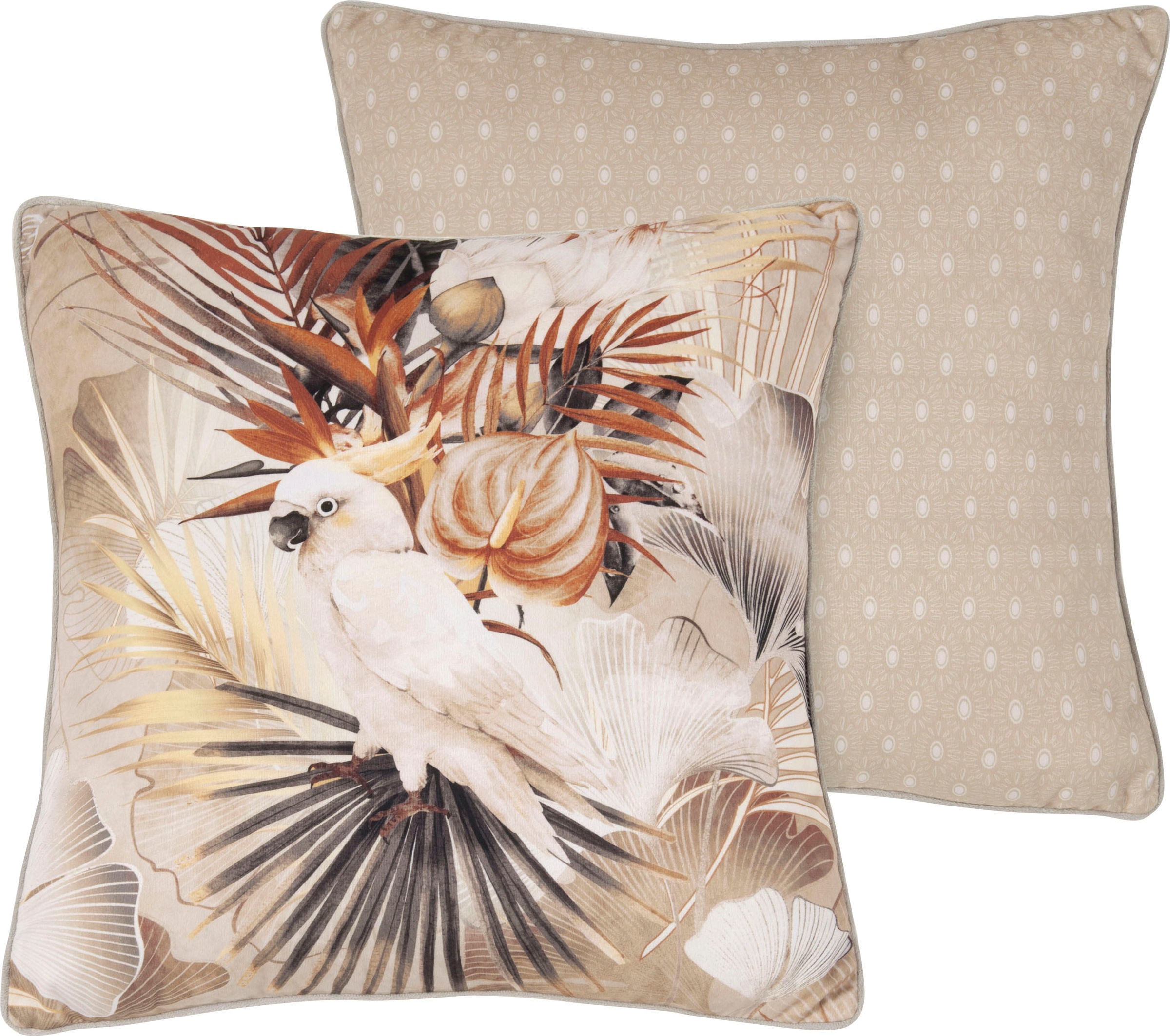 Image of Descanso Dekokissen »Pippa«, (1 St., 1 48x48 cm Dekokissen - Mit biese), mit Biese bei Ackermann Versand Schweiz