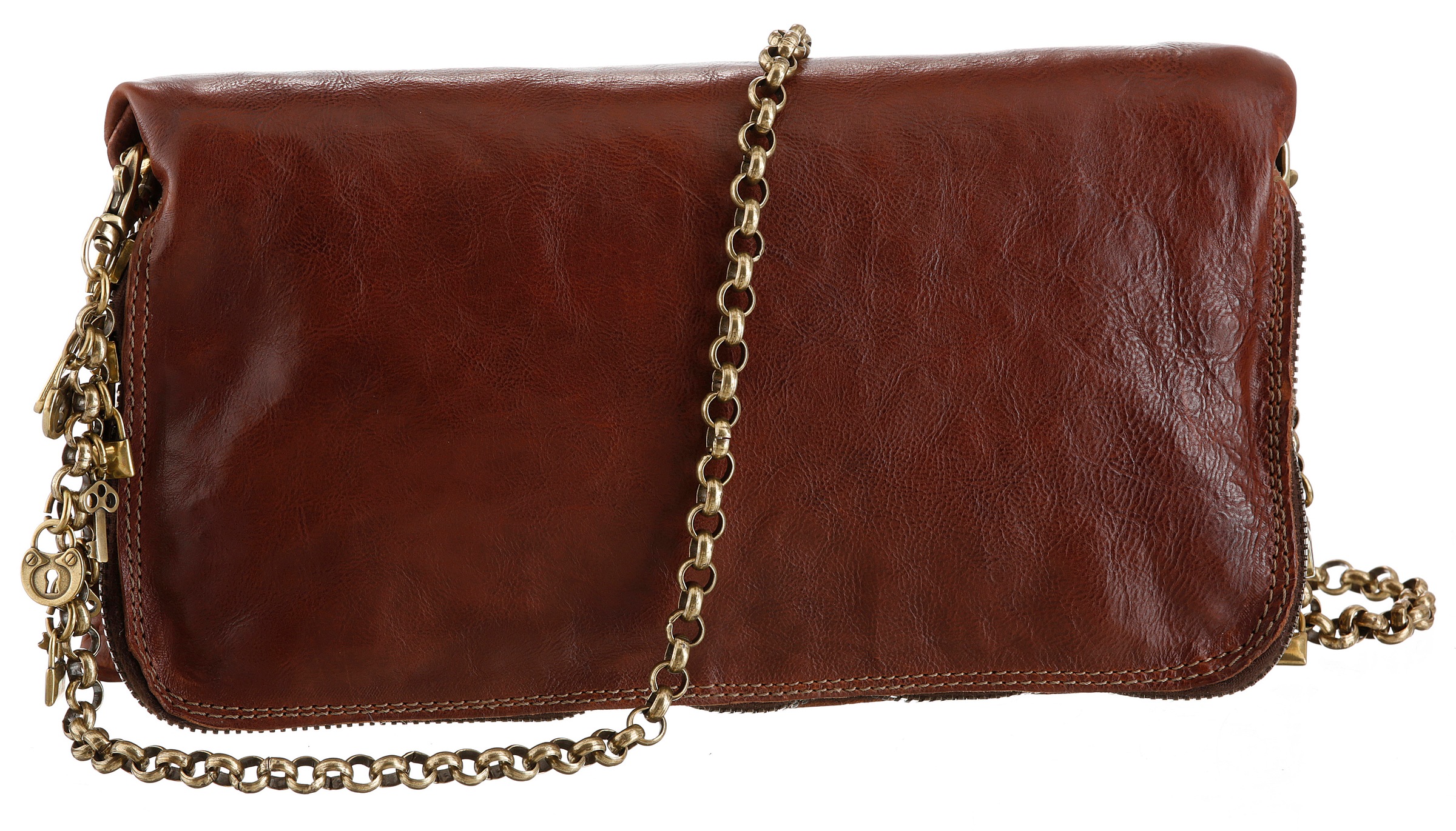 Image of A.S.98 Umhängetasche, aus echtem Leder, mit Reissverschluss-Fach unter dem Überschlag bei Ackermann Versand Schweiz