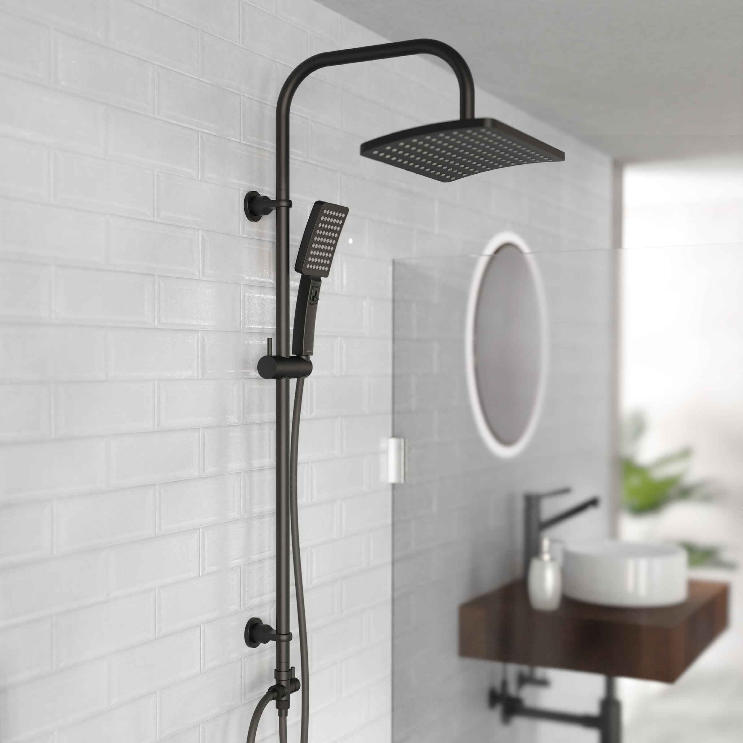 Schütte Garniture de douche »Mallorca« Duschsystem mit Kopfbrause und Handbrause