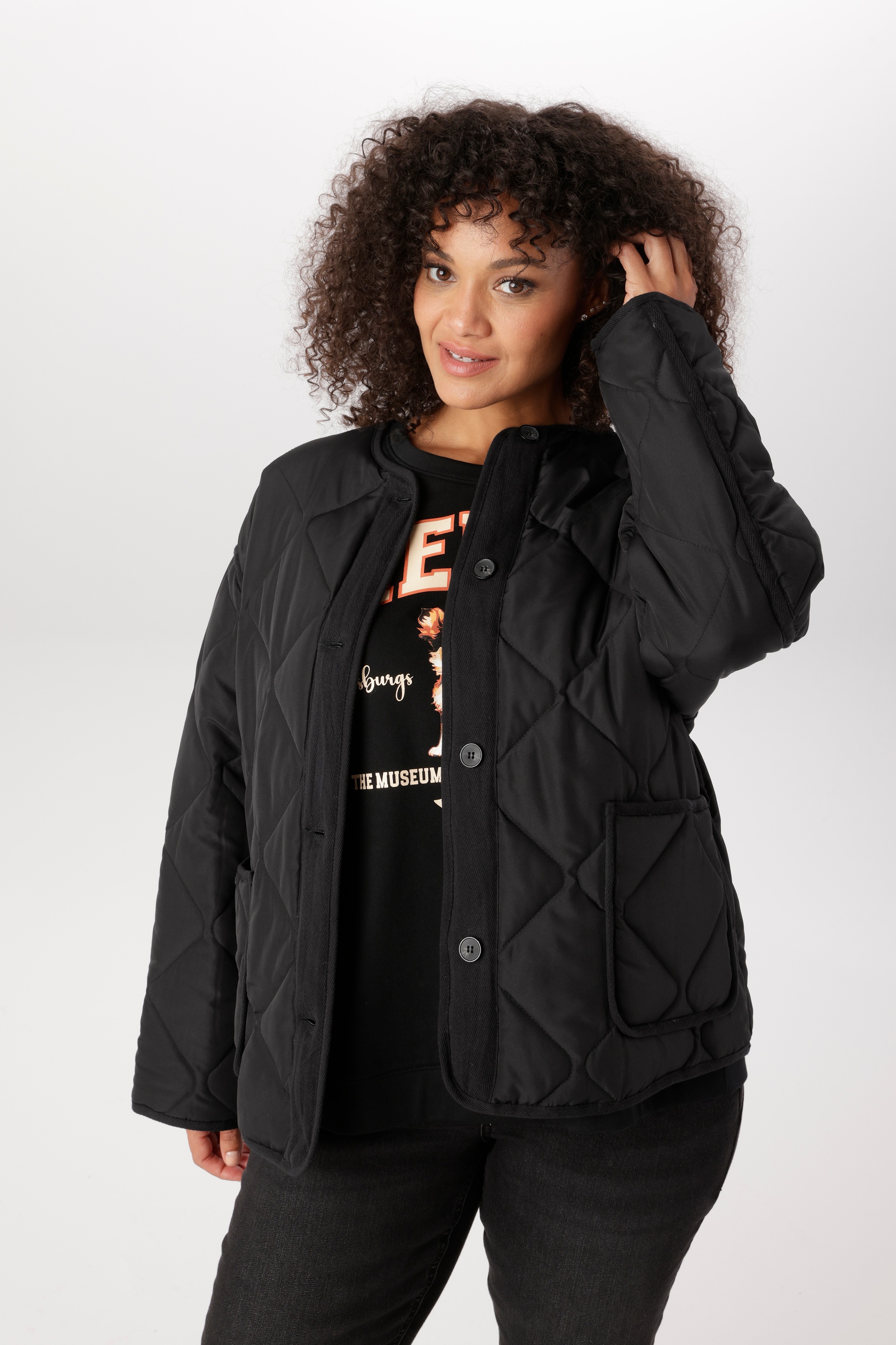 Image of Aniston PLUS Steppjacke ohne Kapuze mit gesteppten Obermaterial - NEUE KOLLEKTION