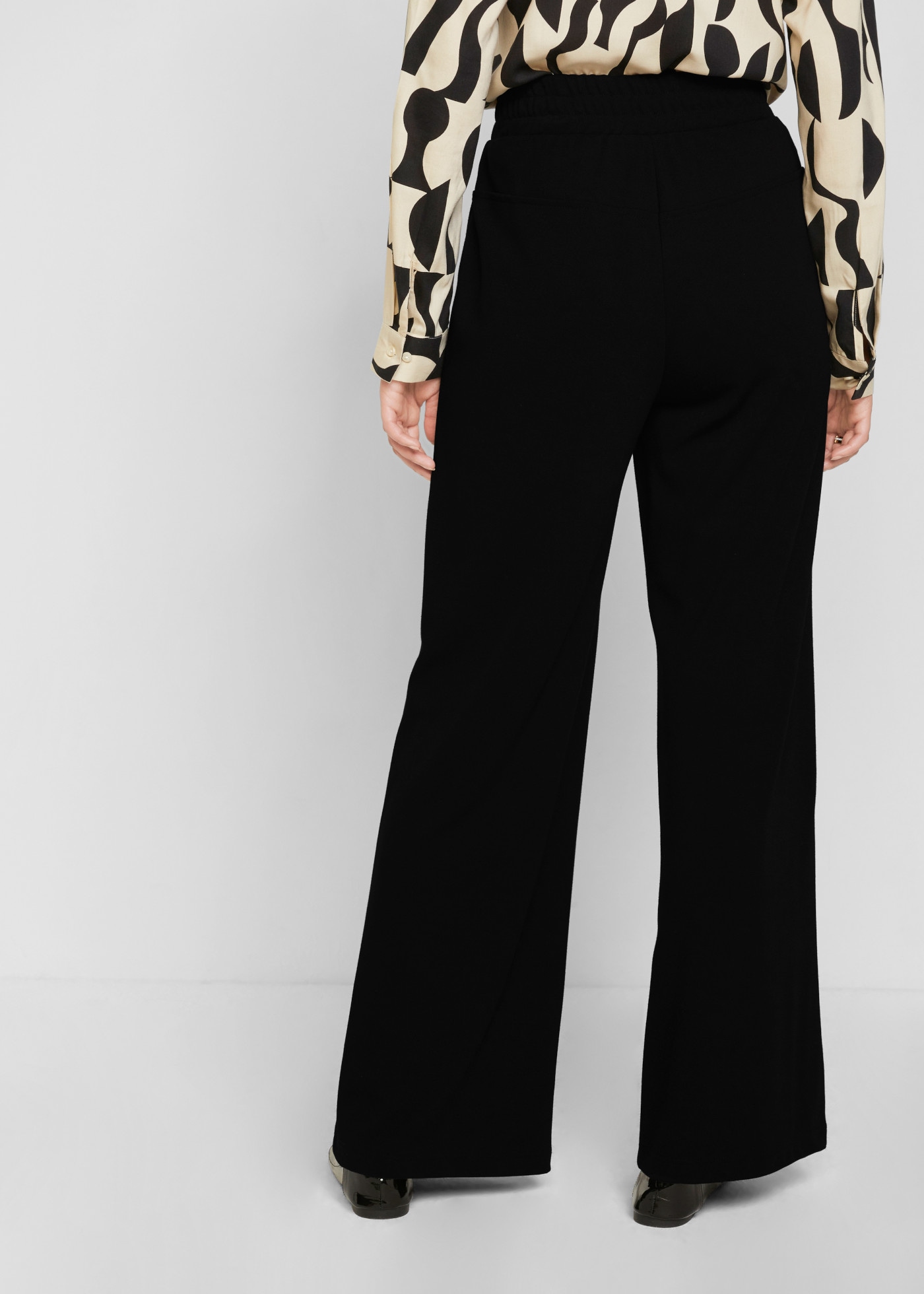 bonprix Marlene-Hose  aus Jersey, Loose Fit, festlicher Stil