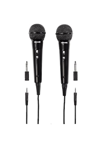 Mikrofon »Dynamisches Mikrofon M135D, Karaoke, 2er Pack, 3,5 mm, 3 m Kabel«