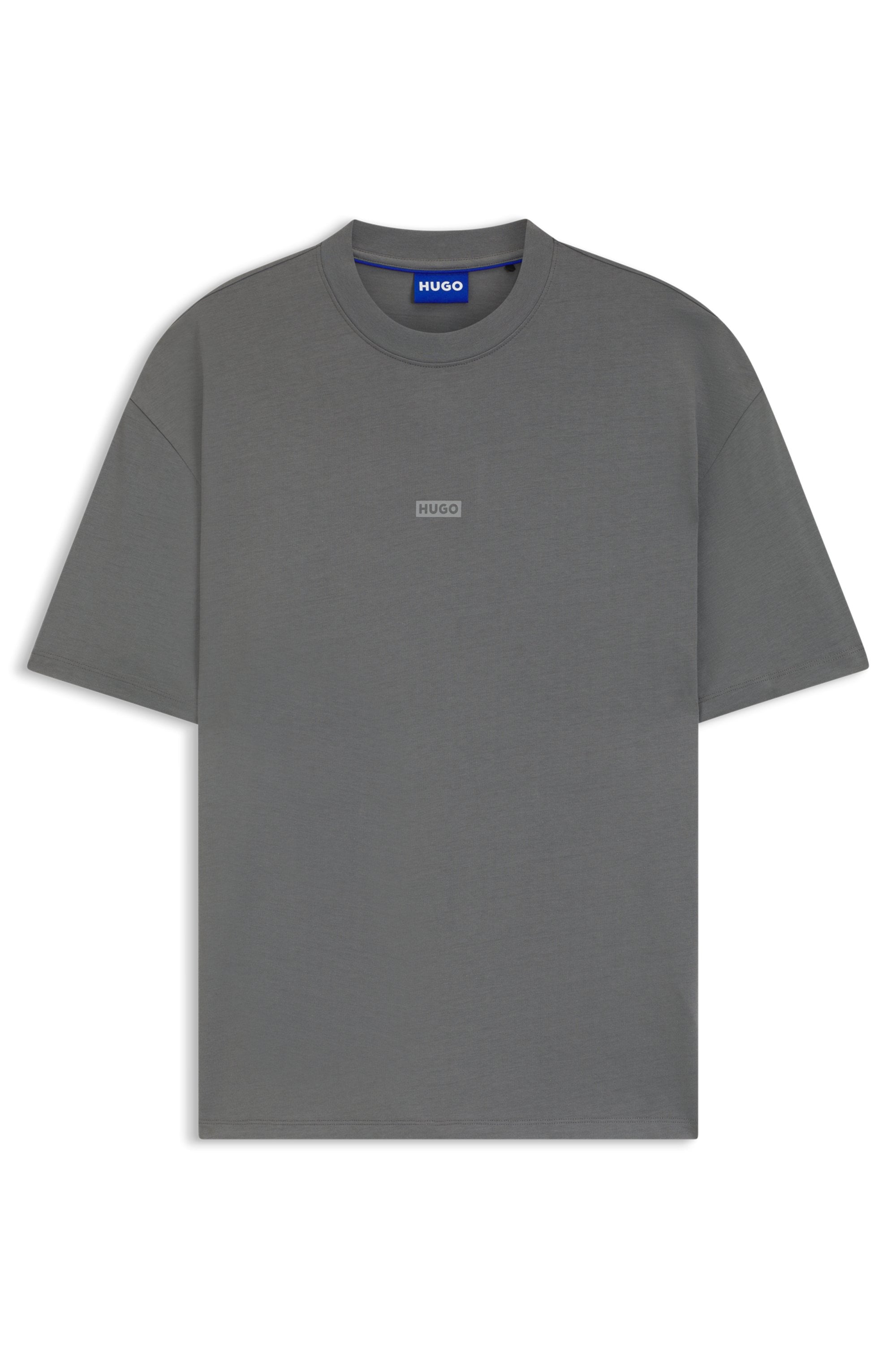 HUGO Blue T-Shirt »Nalono« mit Logodruck, Oversized Look mit Backprint