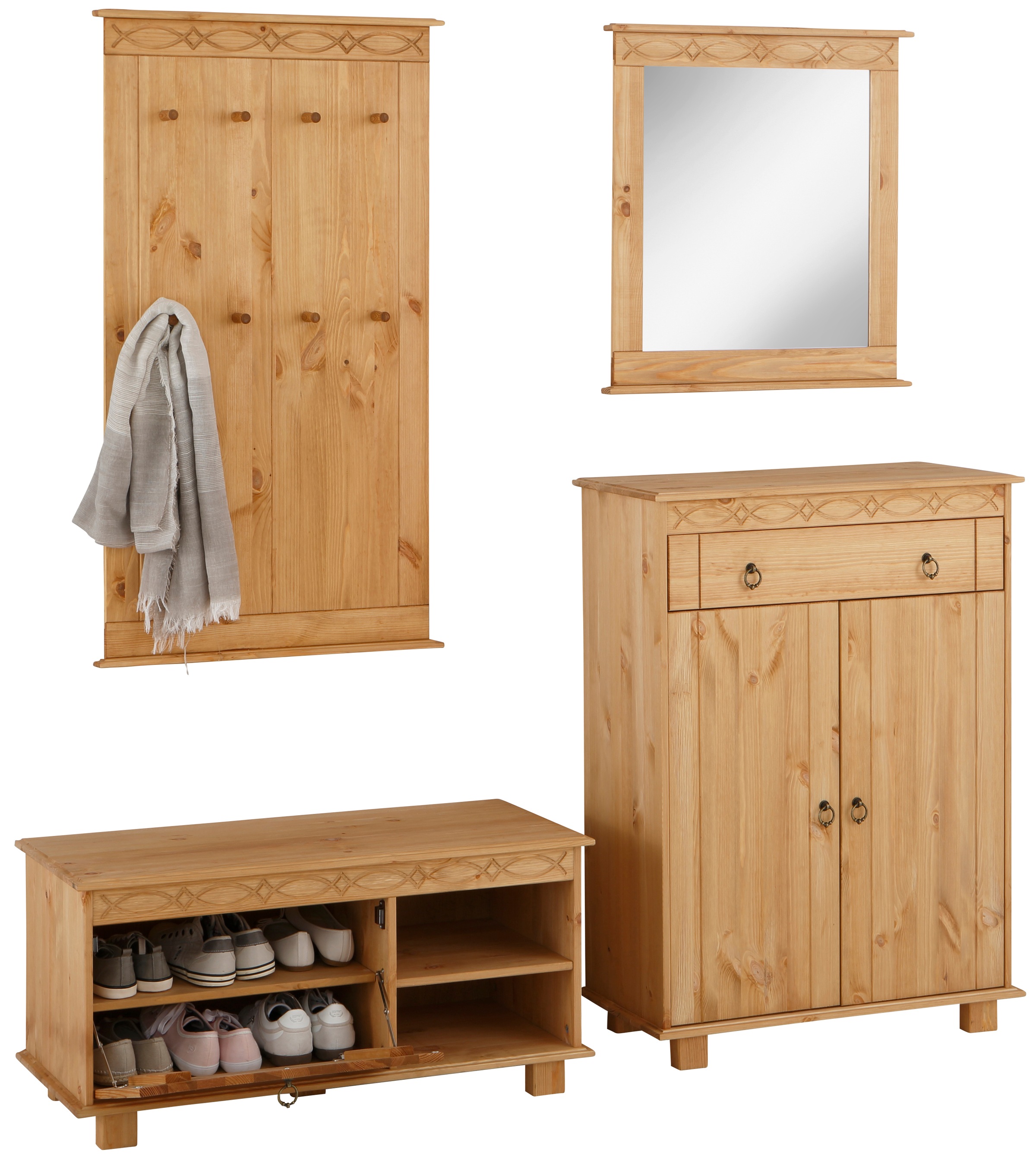 Image of Home affaire Garderoben-Set »Indra«, (Set, 4 St.) bei Ackermann Versand Schweiz