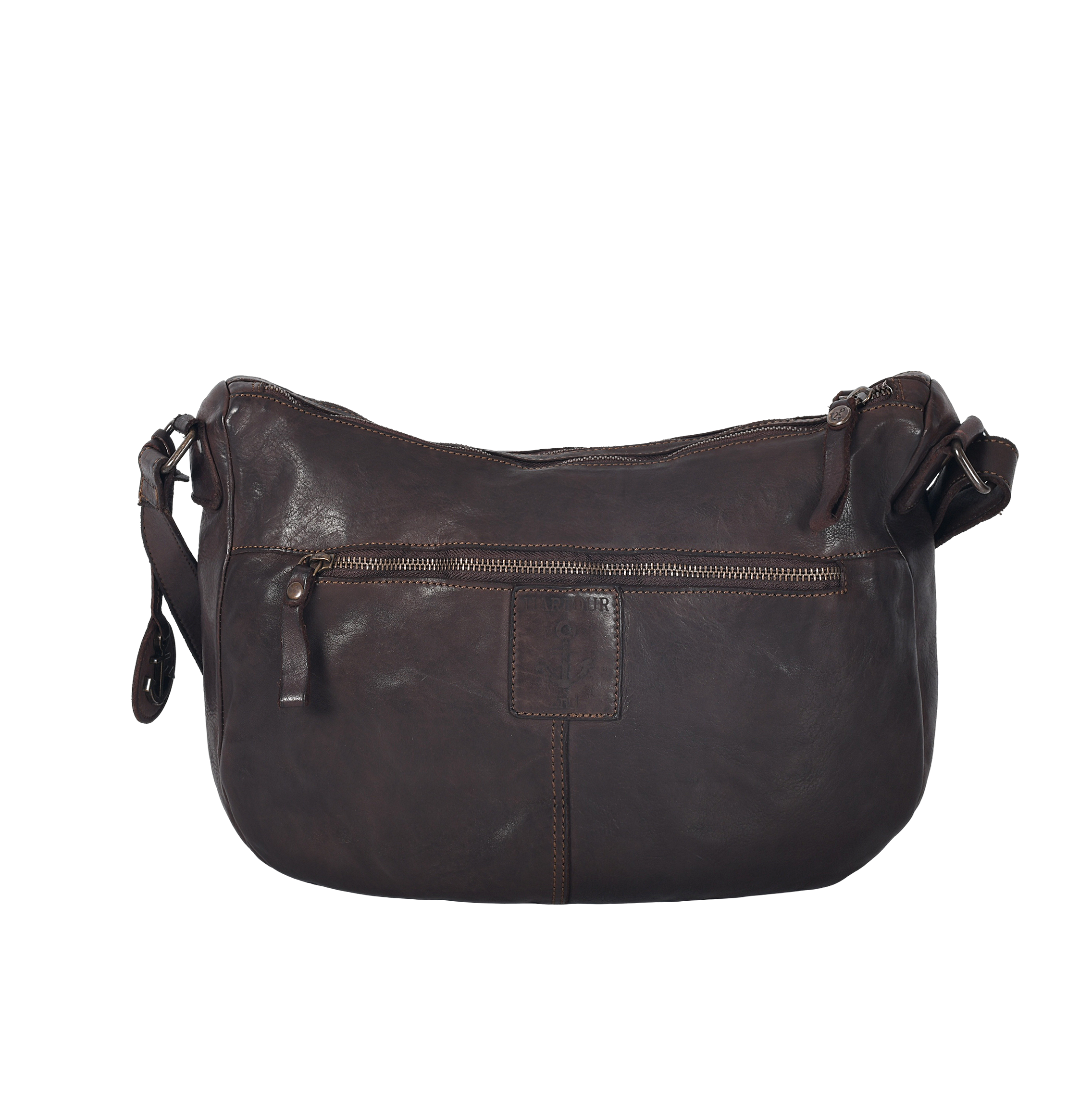 HARBOUR 2nd Sac à bandoulière »Emerson« sac bandoulière femme, sac épaule avec clous et pendentif ancre