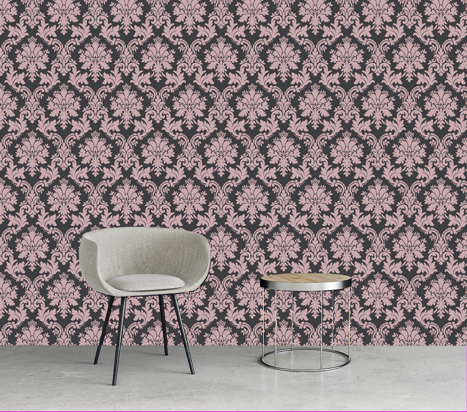 queence Vinyltapete »Aishah«, bedruckt-Barock-Antikoptik-Kunst, 90x250cm, selbstklebend, kinderleichte Anbringung, Sticker