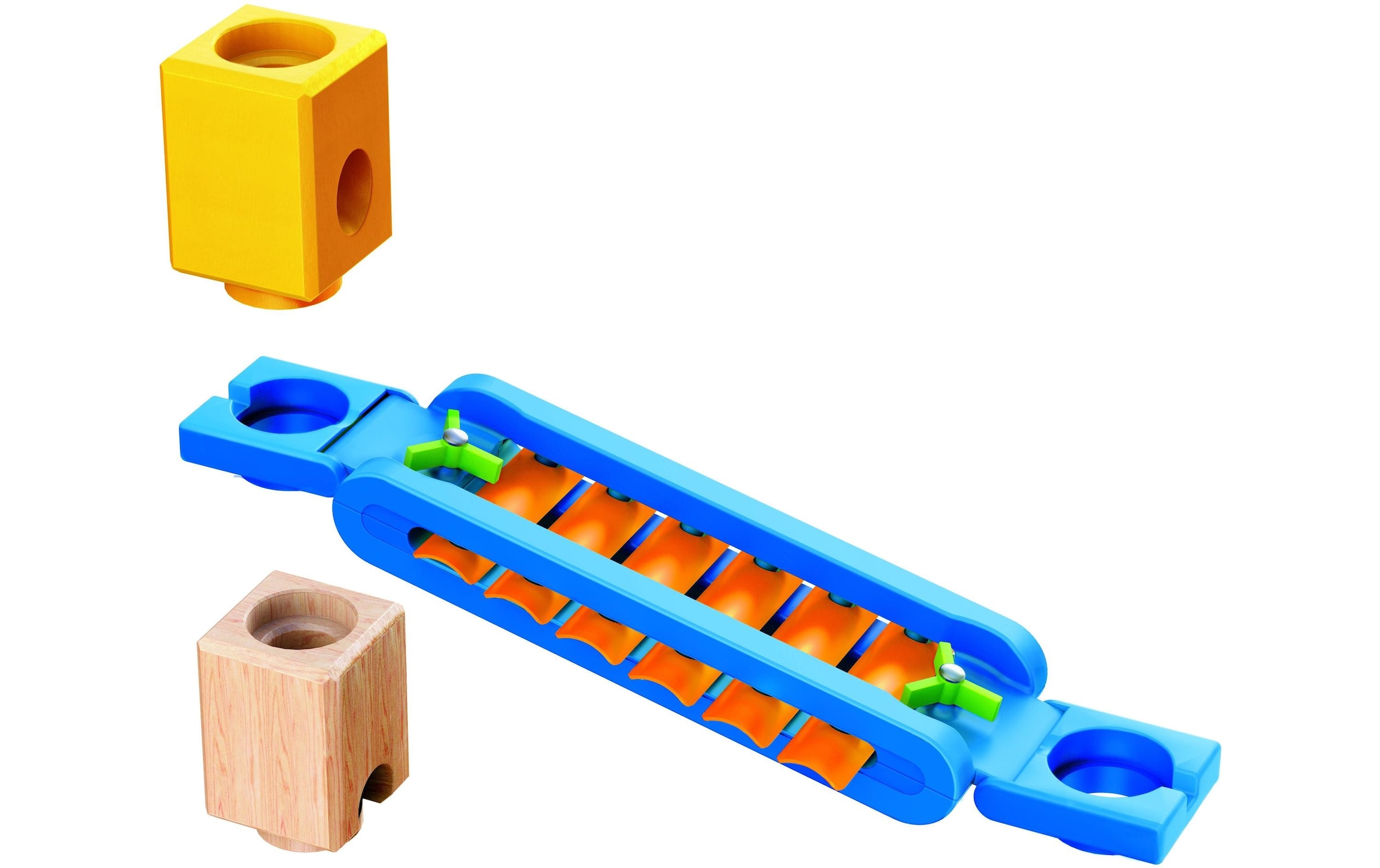 Hape Kugelbahn »Quadrilla Super Spiralburg & Endspurt«, (107 tlg.)