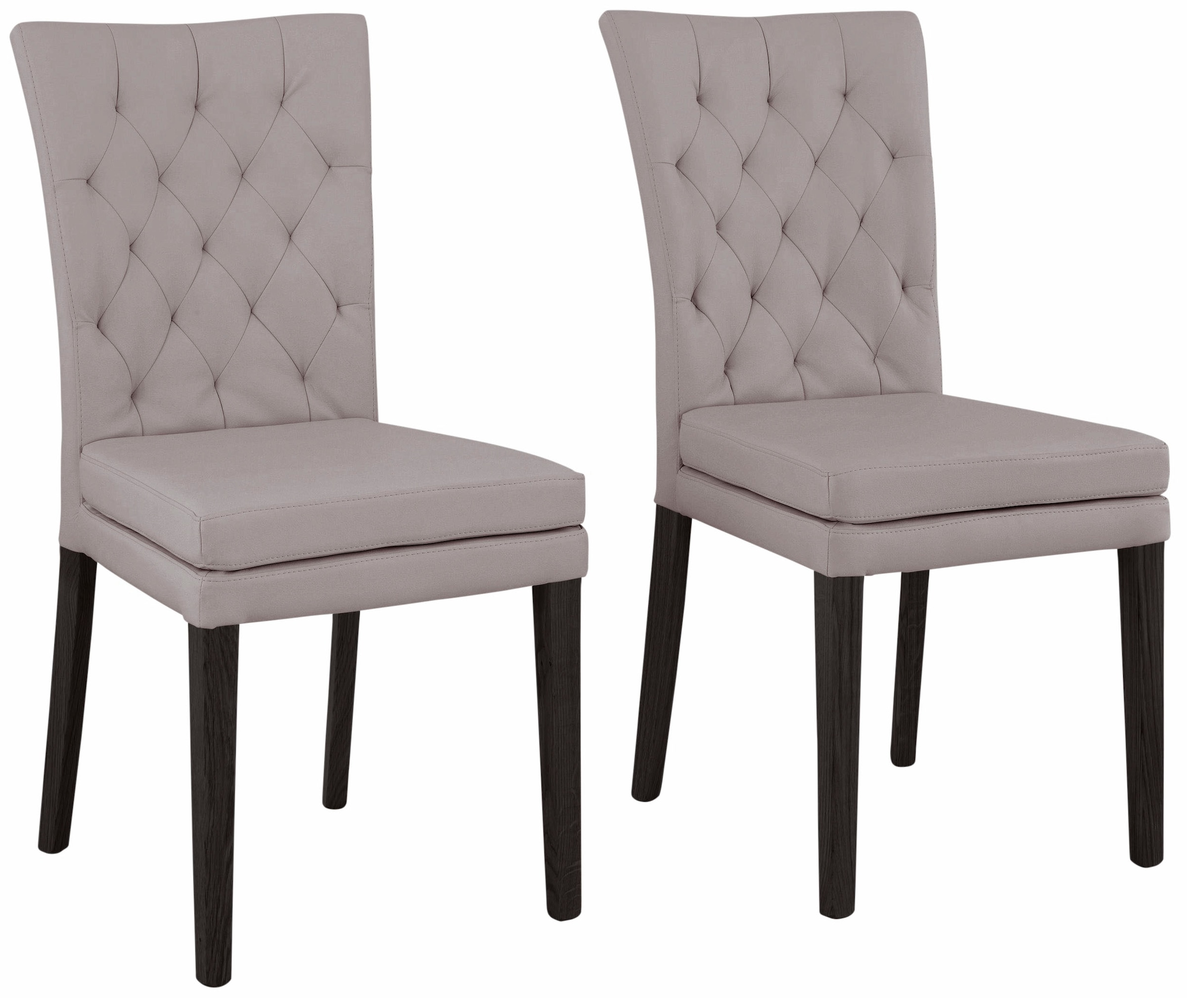 Home affaire Chaise à 4 pieds »Colorado« (Set) 2 cuisBeine aus Buche, wengefarben lackiert, Im 2er, 4er oder 6er-Set