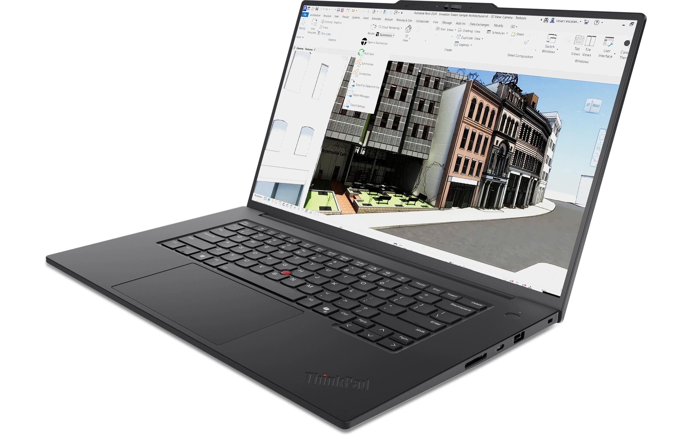 Image of Lenovo Notebook "ThinkPad P1 Gen 8 (Intel)" / 16 ″ Intel Core Ultra 7 1.000 GB SSD Fingerabdruckscanner, Gesichtserkennung, Schloss, TPM