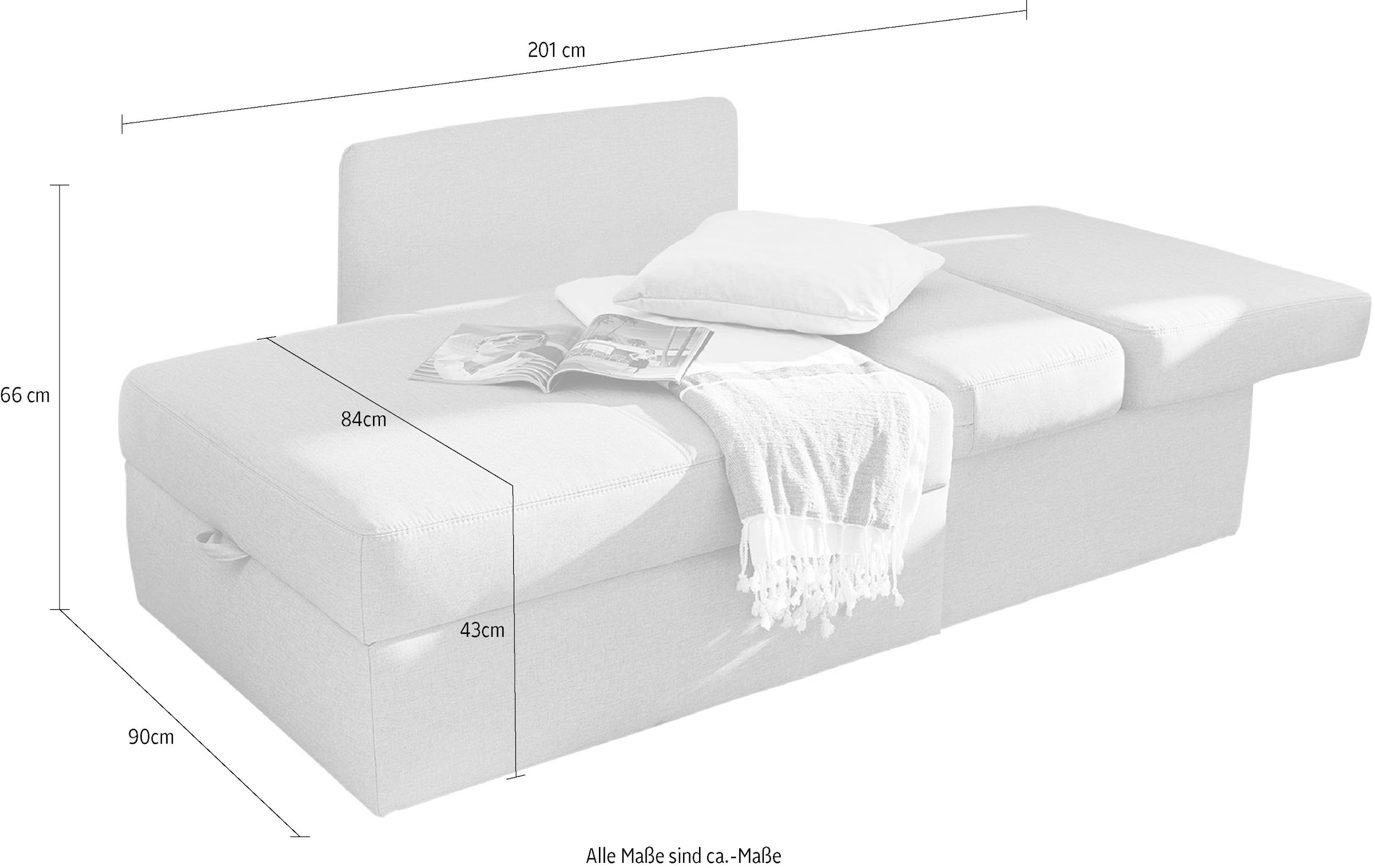 Jockenhöfer Gruppe Sessel »Youngster«, platzsparend, verwandelbar in ein  Gästebett, Liegefläche 84x201 cm günstig kaufen | XXL Sessel