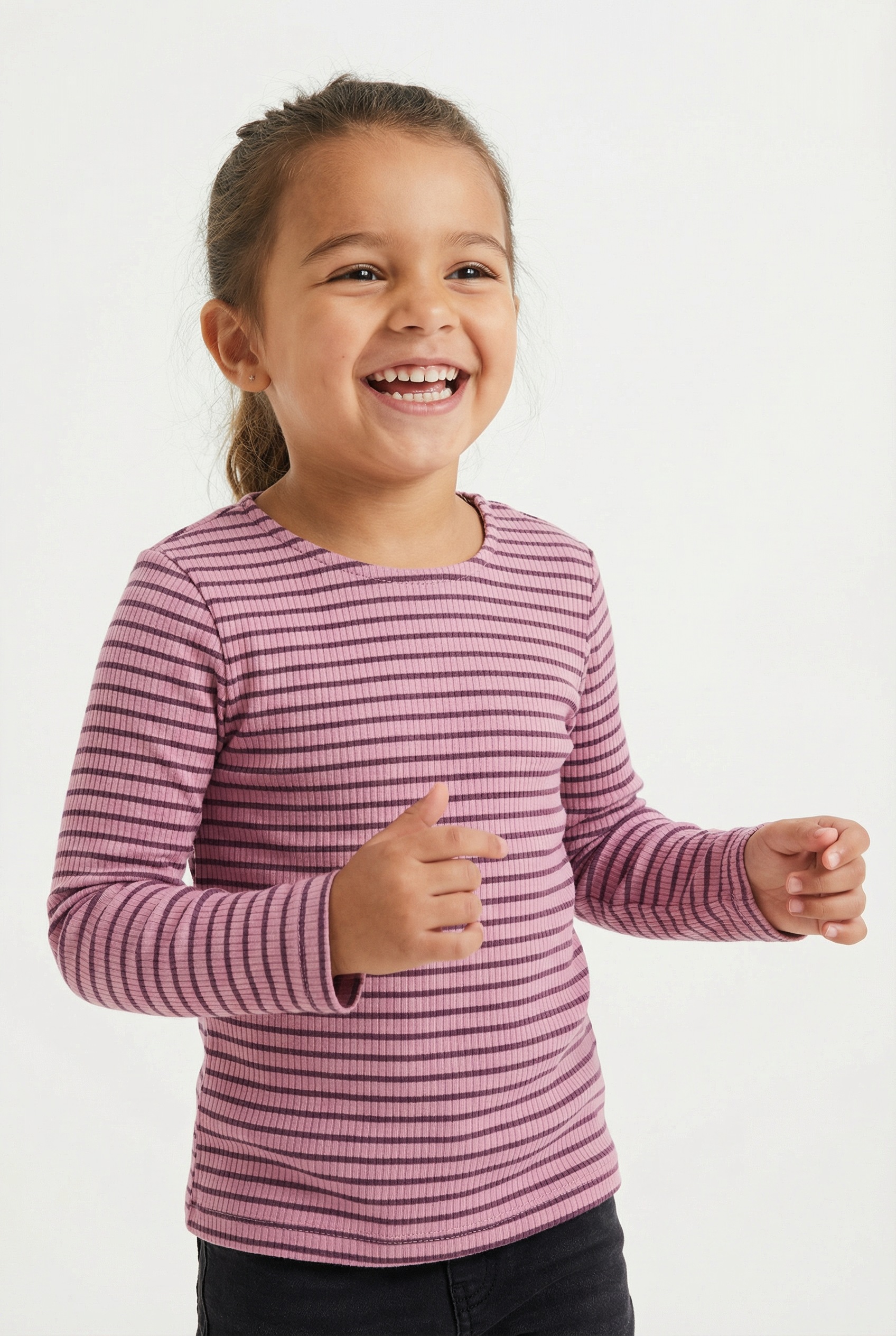 Image of KIDS ONLY Langarmshirt "KMGMAUDE LIFE STRIPE LS TOP JRS NOOS"
