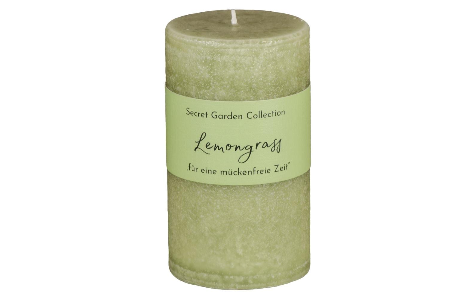 Stumpenkerze »Schulthess Zylinderkerze Secret Garden Lemongrass 12 cm«