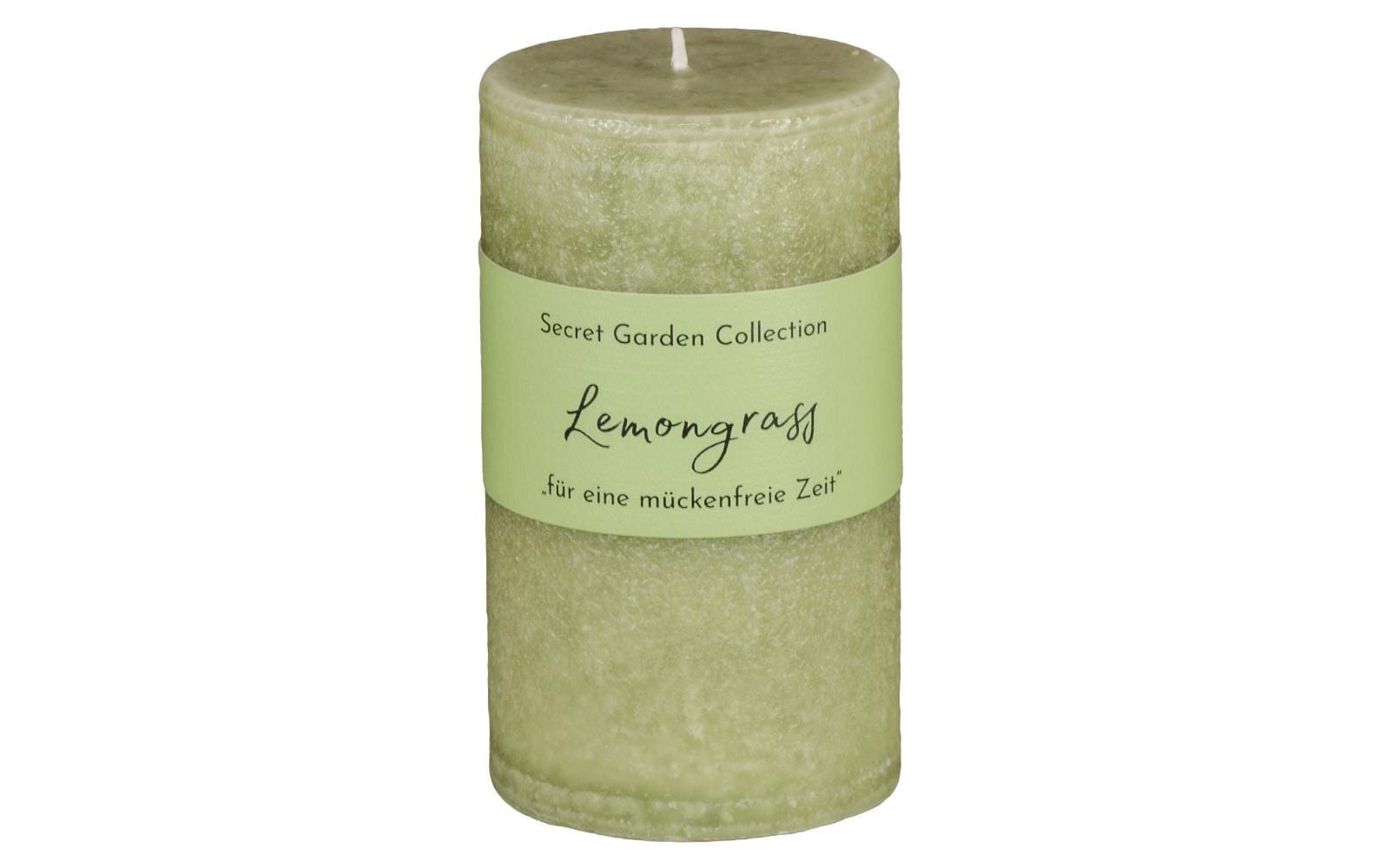 Image of Stumpenkerze "Schulthess Zylinderkerze Secret Garden Lemongrass 12 cm"