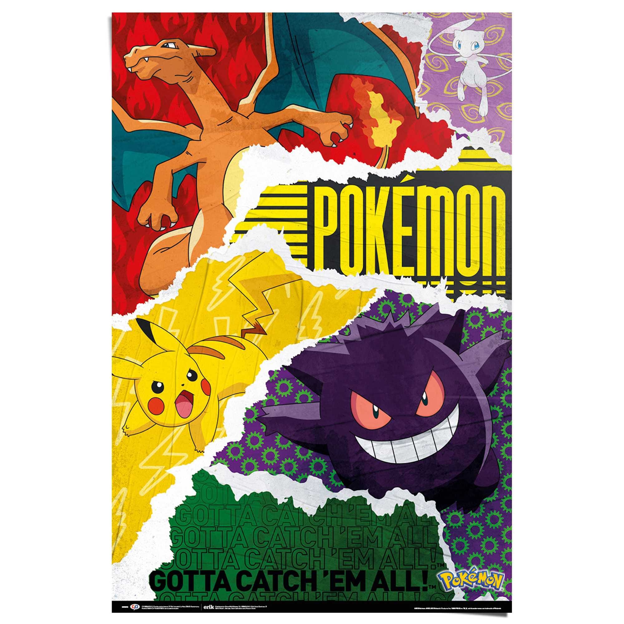 Image of Reinders Poster "Pokemon - gotta catch em all"