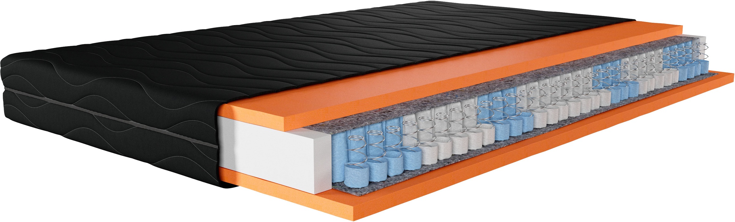 Image of my home Taschenfederkernmatratze »Black Diamond Comfort«, 500 Federn, (1 St.) bei Ackermann Versand Schweiz