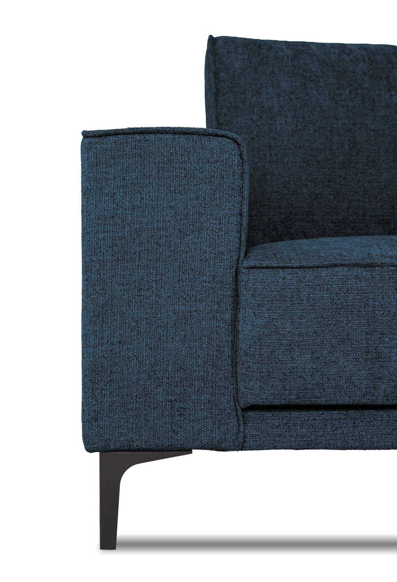 GOODproduct 2-places »Kompaktsofa Oland mit modernem Chenille-Bezug« 164 cm, Wellenunterfederung, Skandi-Design, Metallfüsse