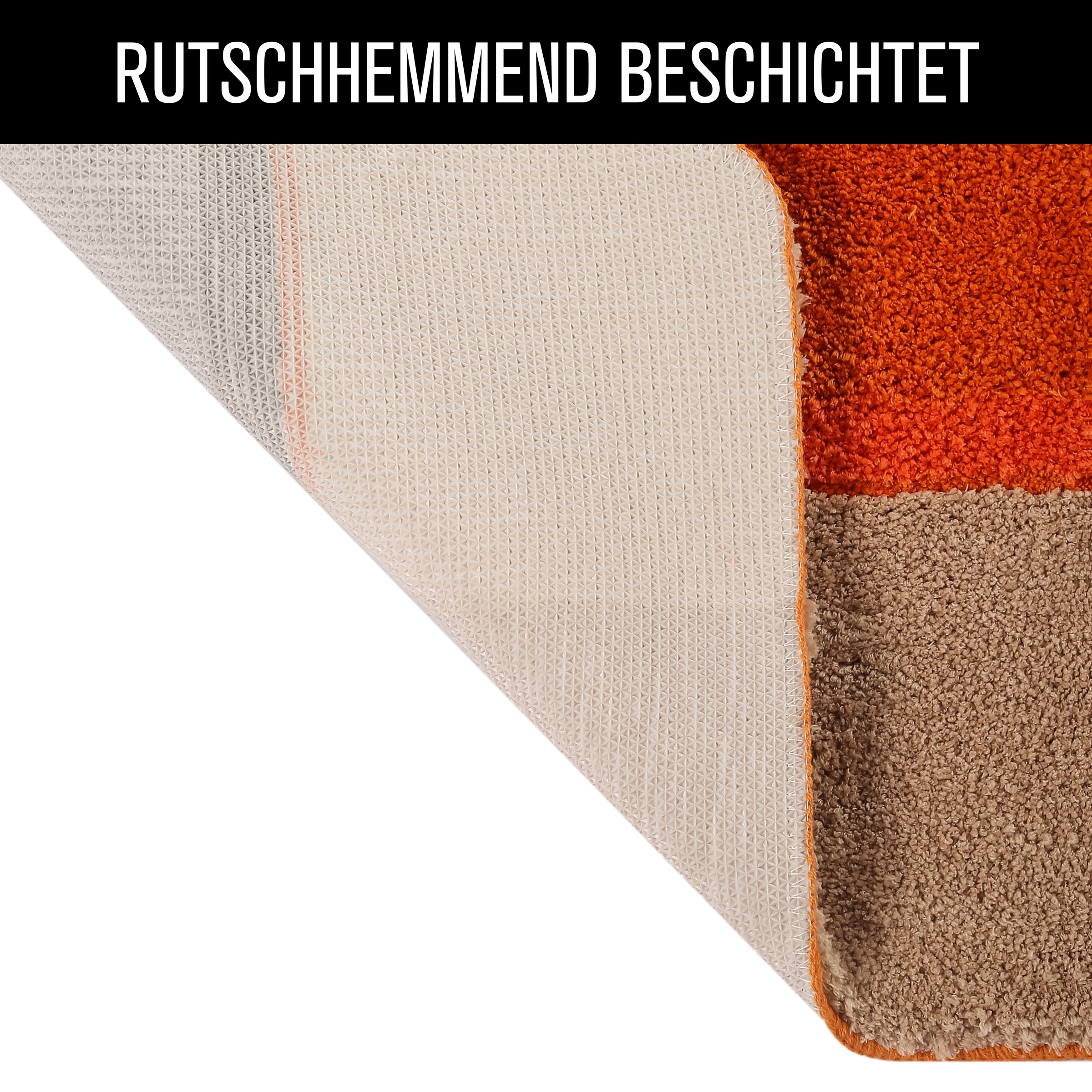 my home Badematte »Belio, Badvorleger, Badezimmer Teppich«, rutschhemmend beschichtet, fussbodenheizungsgeeignet-schnell trocknend-strapazierfähig, Badematte, Badteppich, Badematten auch als 2 tlg. Set erhältlich, bunt