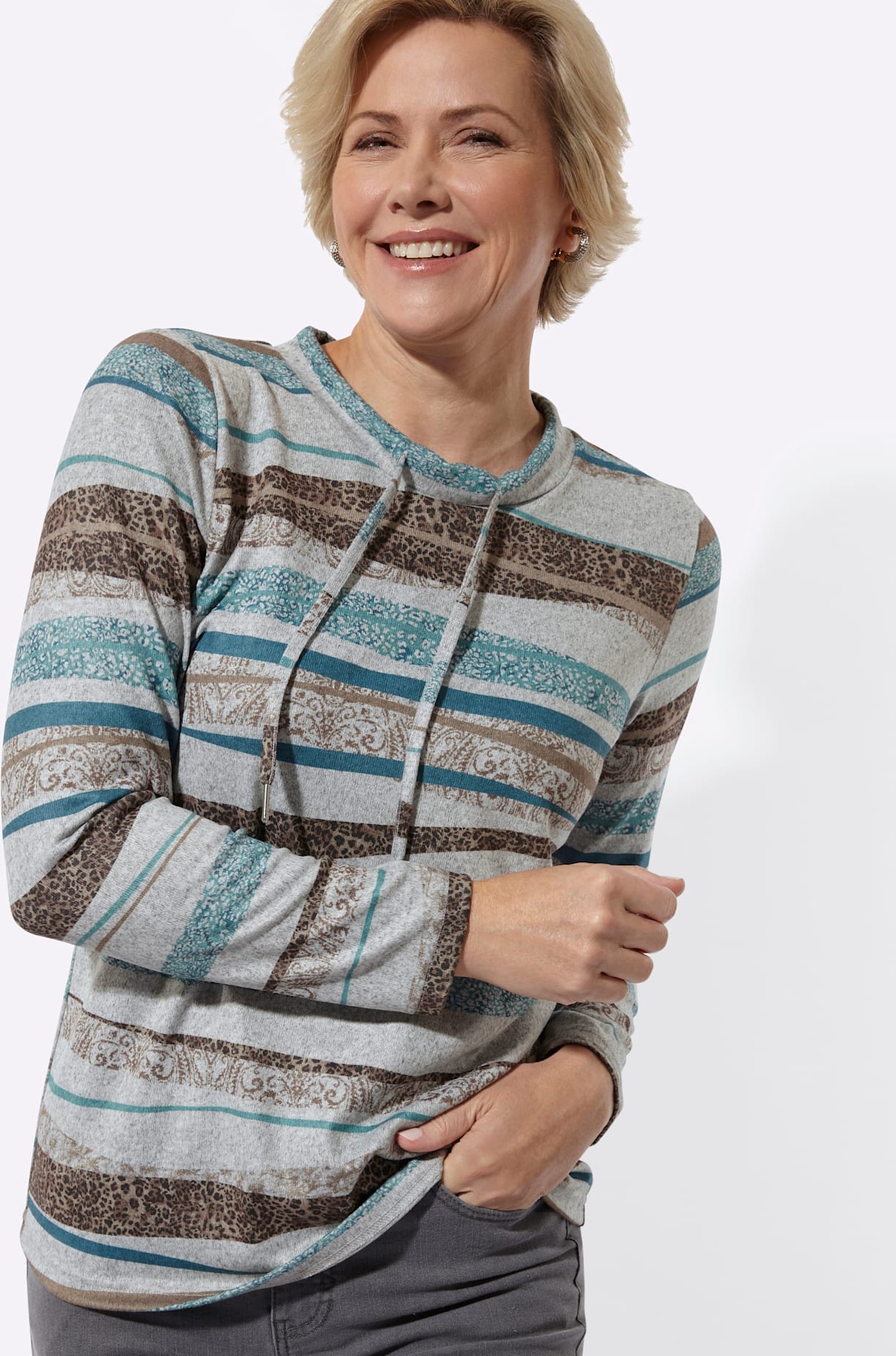 Classic Basics Langarmshirt »Stehkragen-Shirt« 1