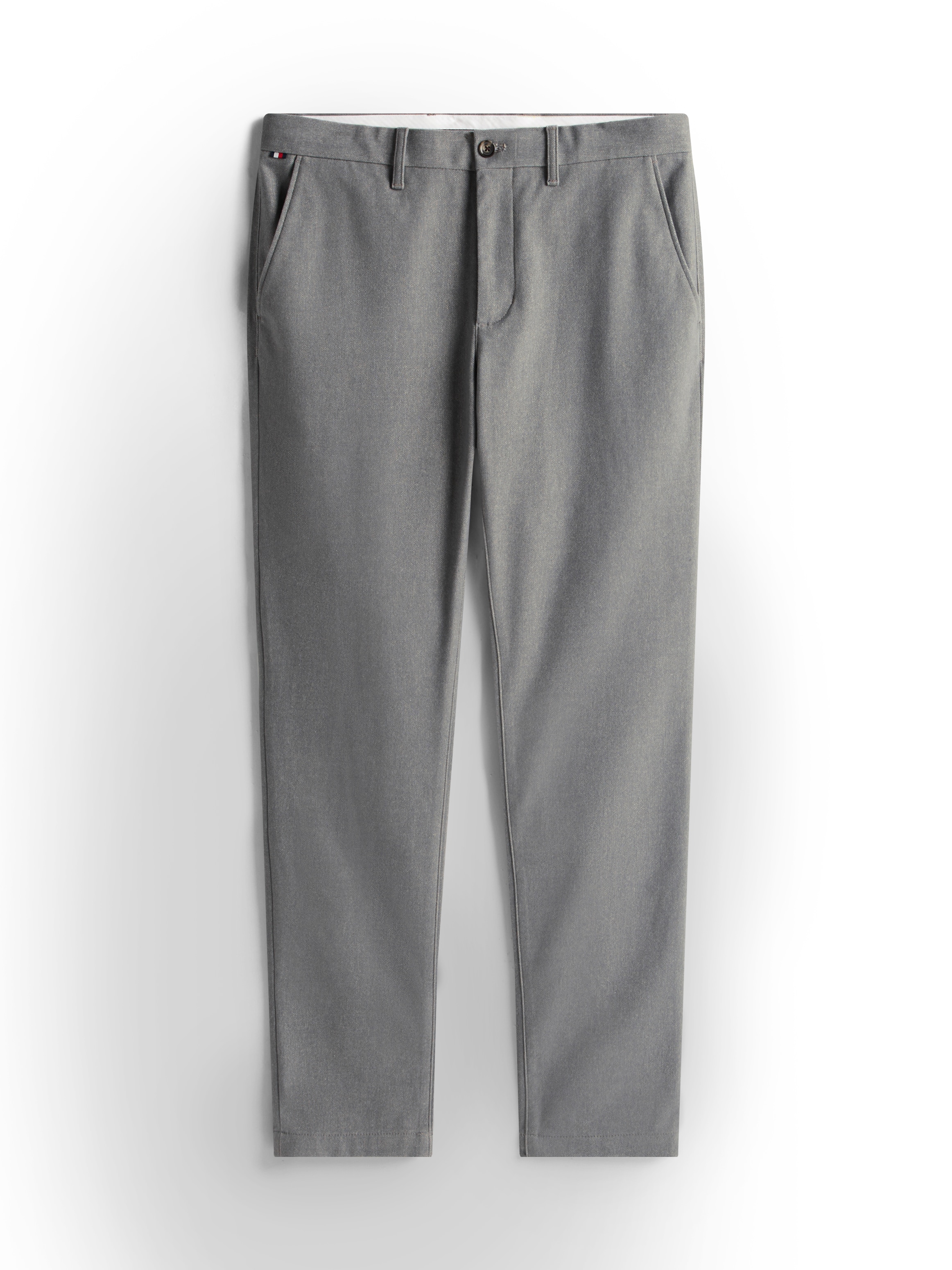 Tommy Hilfiger Chinohose »BLEECKER BRUSHED MARL«, Slim Fit, gebürstete Melangeoptik, Baumwollmischung