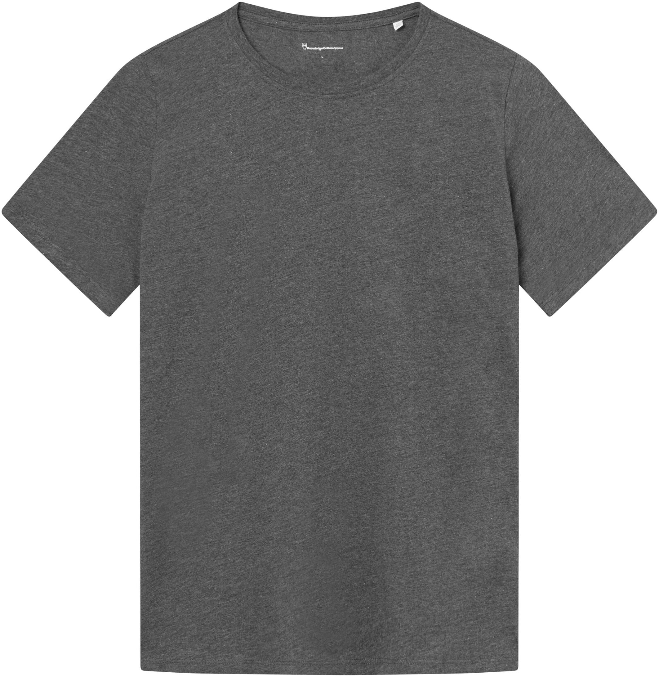 KnowledgeCotton Apparel T-Shirt »Basic Shirt«, in gerader Passform