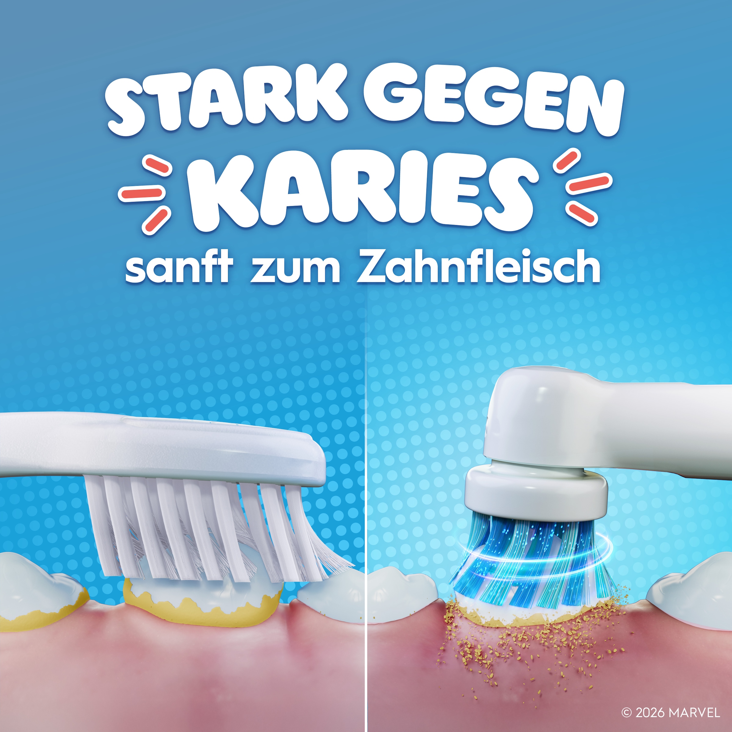Oral-B Brosses à clipser »Pro Kids 3+ Marvel Spiderman« Poils extra doux, dès 3 ans