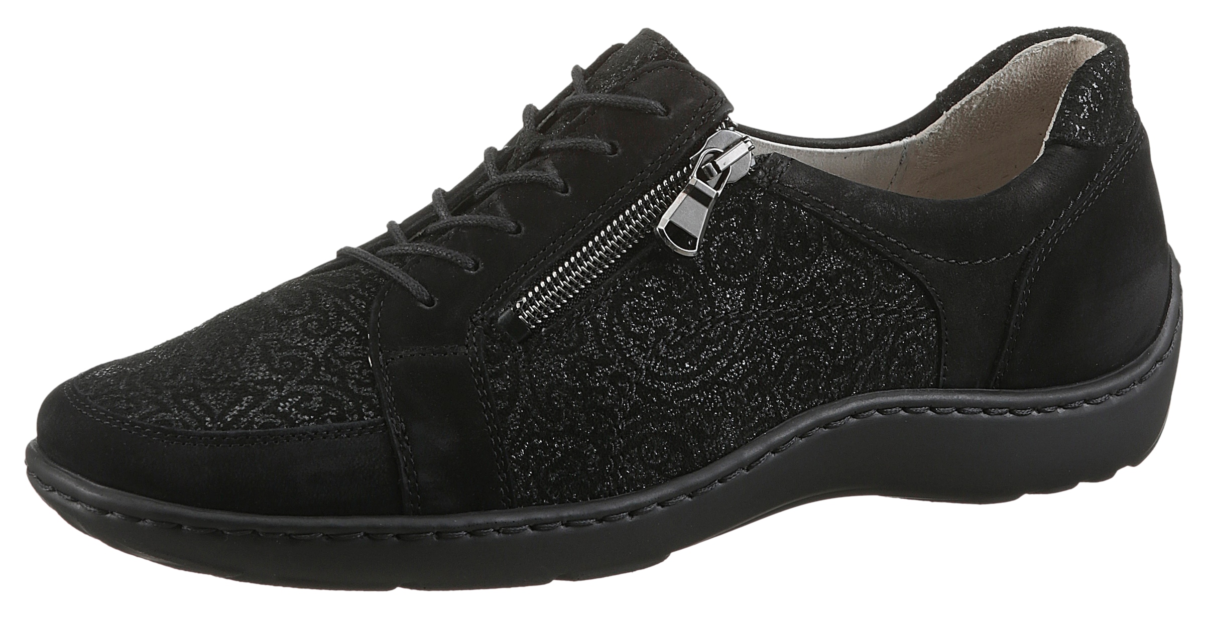 Image of Waldläufer Schnürschuh "Henni" Bequemschuh, Komfortschuh, Sneaker, bequeme Schuhweite H (= sehr weit)