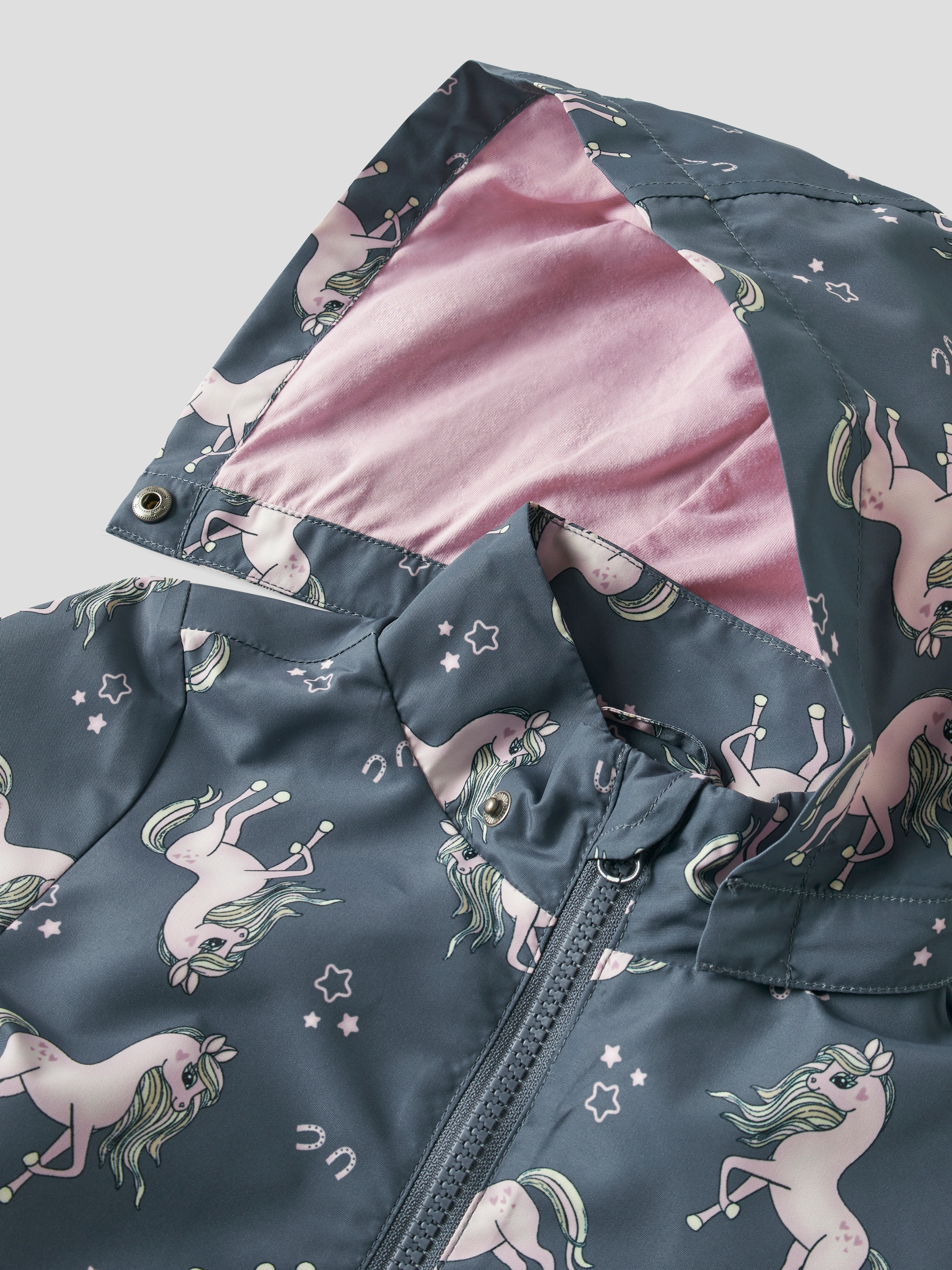 Name It Veste d'extérieur »NMFMAXI JACKET LI AOP NOOS« mit Kapuze