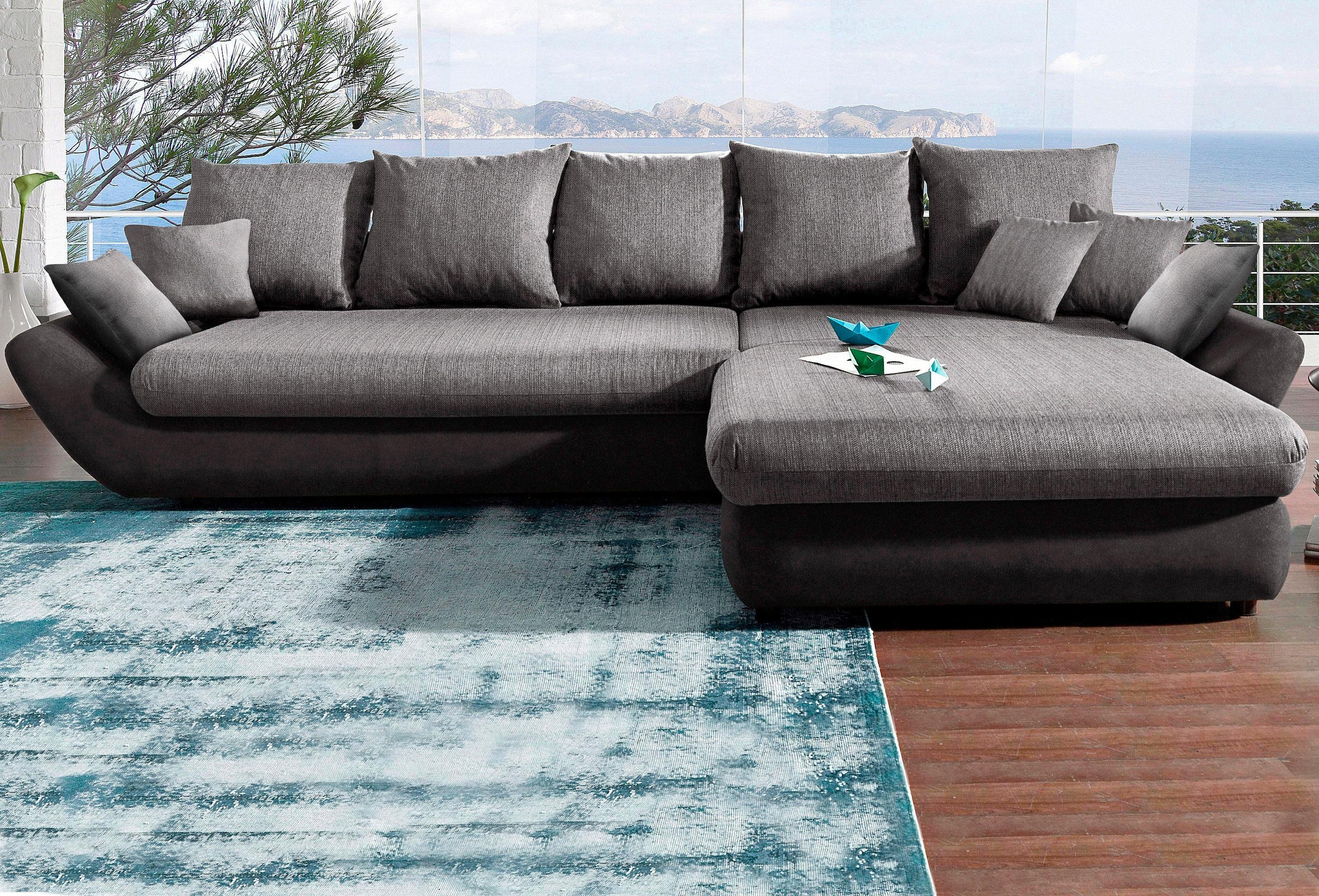 frais oder by bestellbar Recamiere de Ecksofa wahlweise »Moon«, rechts Trends links livraison HG sans sur