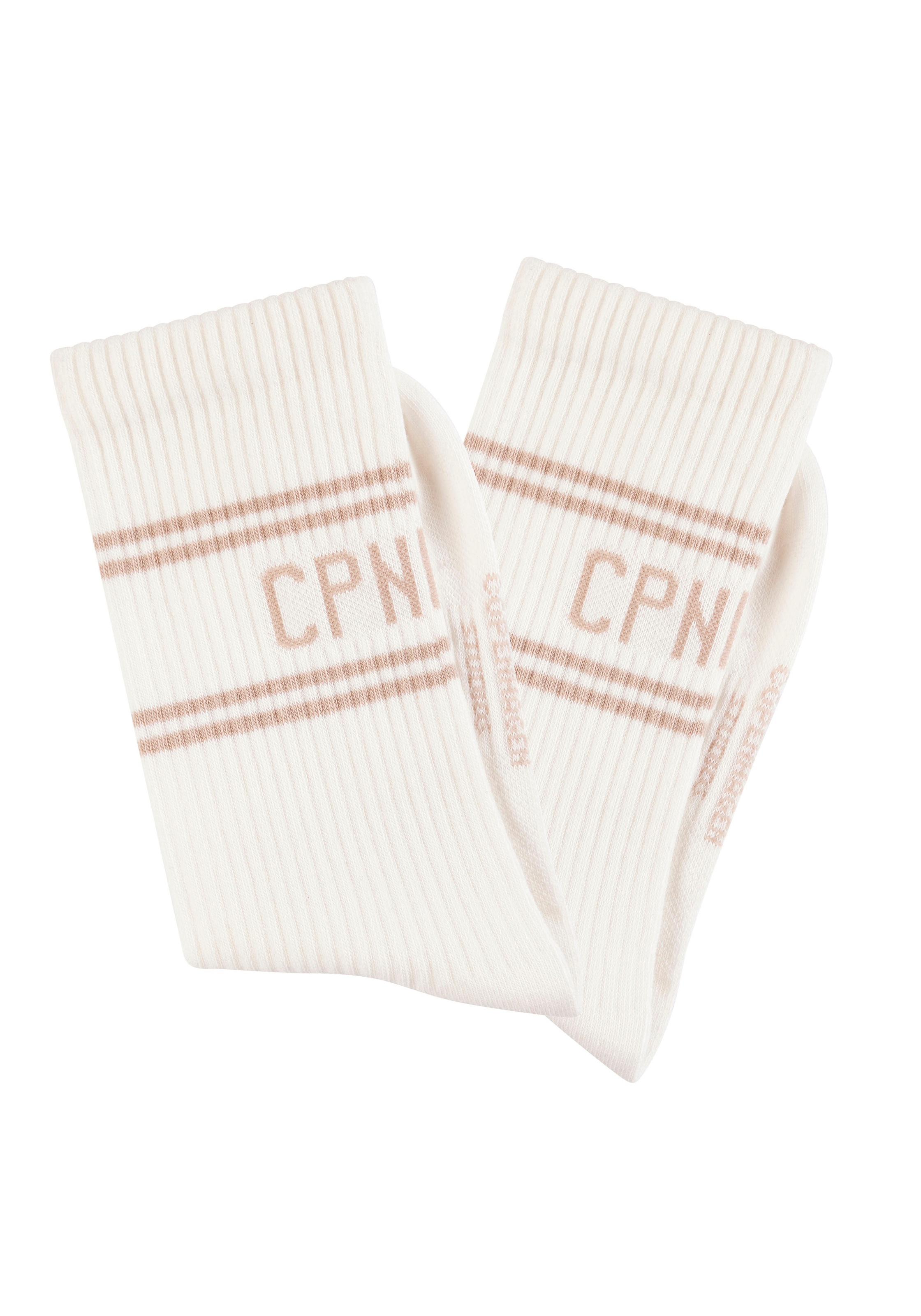 Copenhagen Studios Langsocken, (Packung, 2 Paar), mit Pikeé-Struktur unter der Sohle
