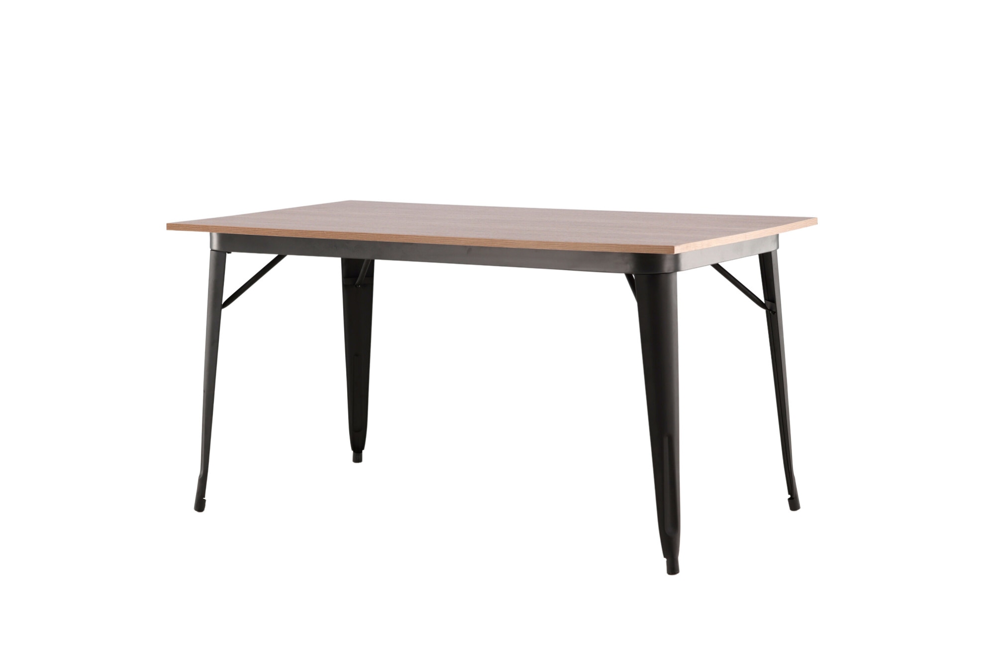 Venture Home Esstisch »Tempe, rechteckiger Esstisch in eleganter Walnussoptik, 140 × 80 cm« Esszimmertisch, MDF, Stahlbeine, rechteckig, kompakt, kultiviert