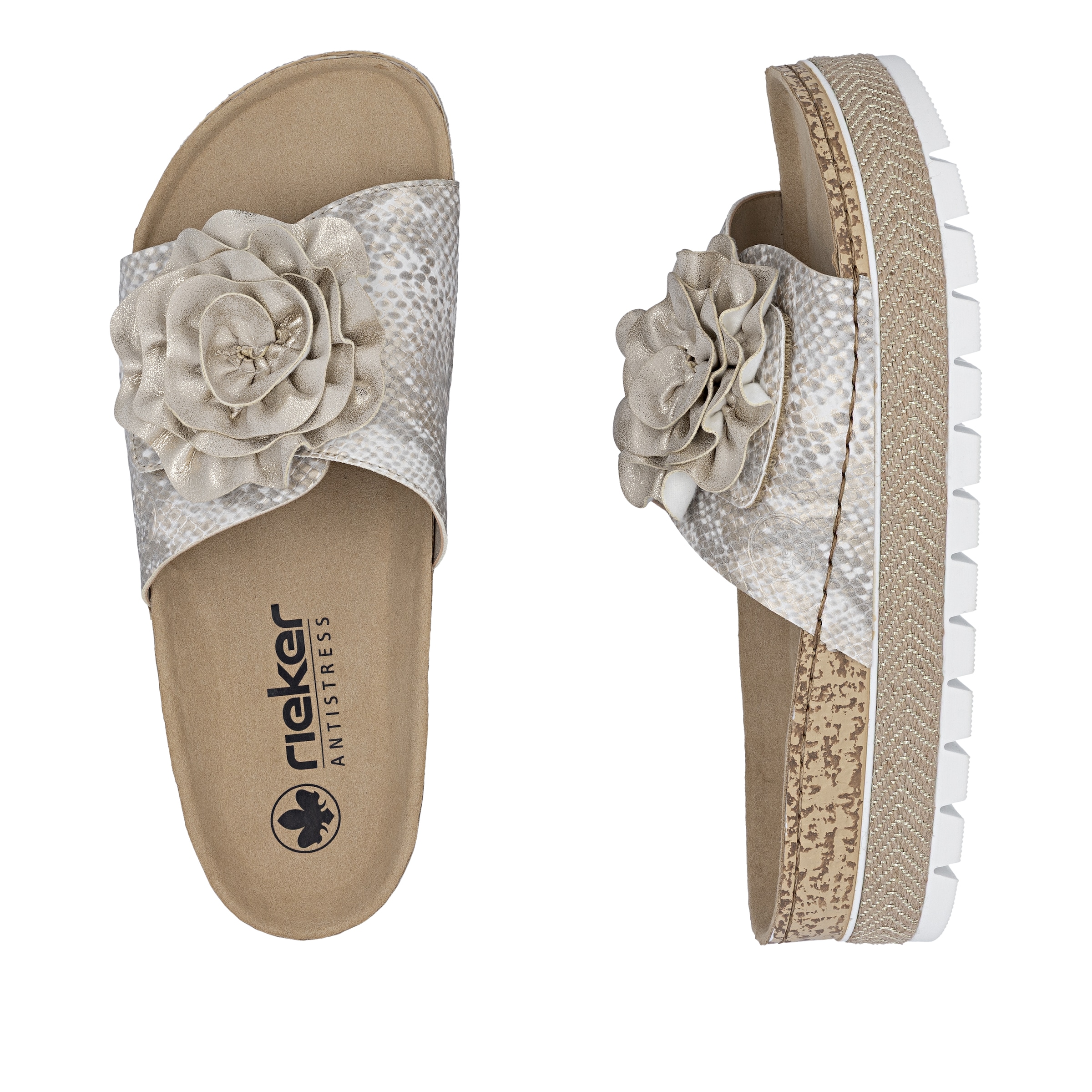Rieker Pantolette  chaussure d'été, mule avec plateforme tendance