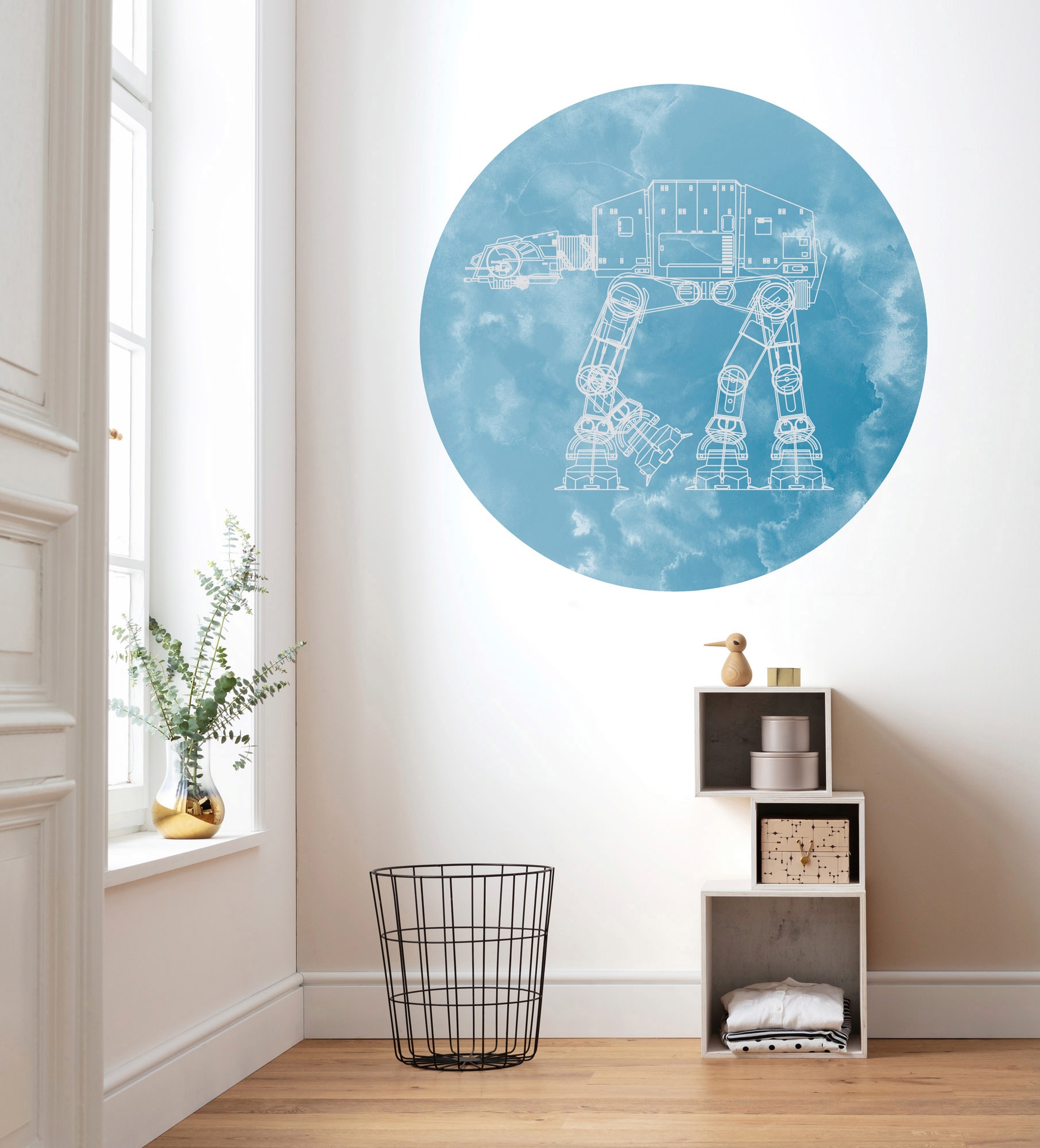 Komar Fototapete »Vlies selbstklebend - Star Wars AT-AT - Grösse 125 x 125 cm«, bedruckt, Kinderzimmer