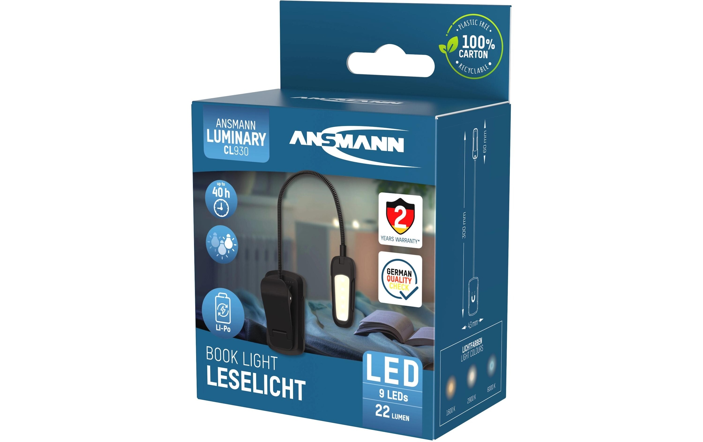 ANSMANN® Leselicht »Book Light«