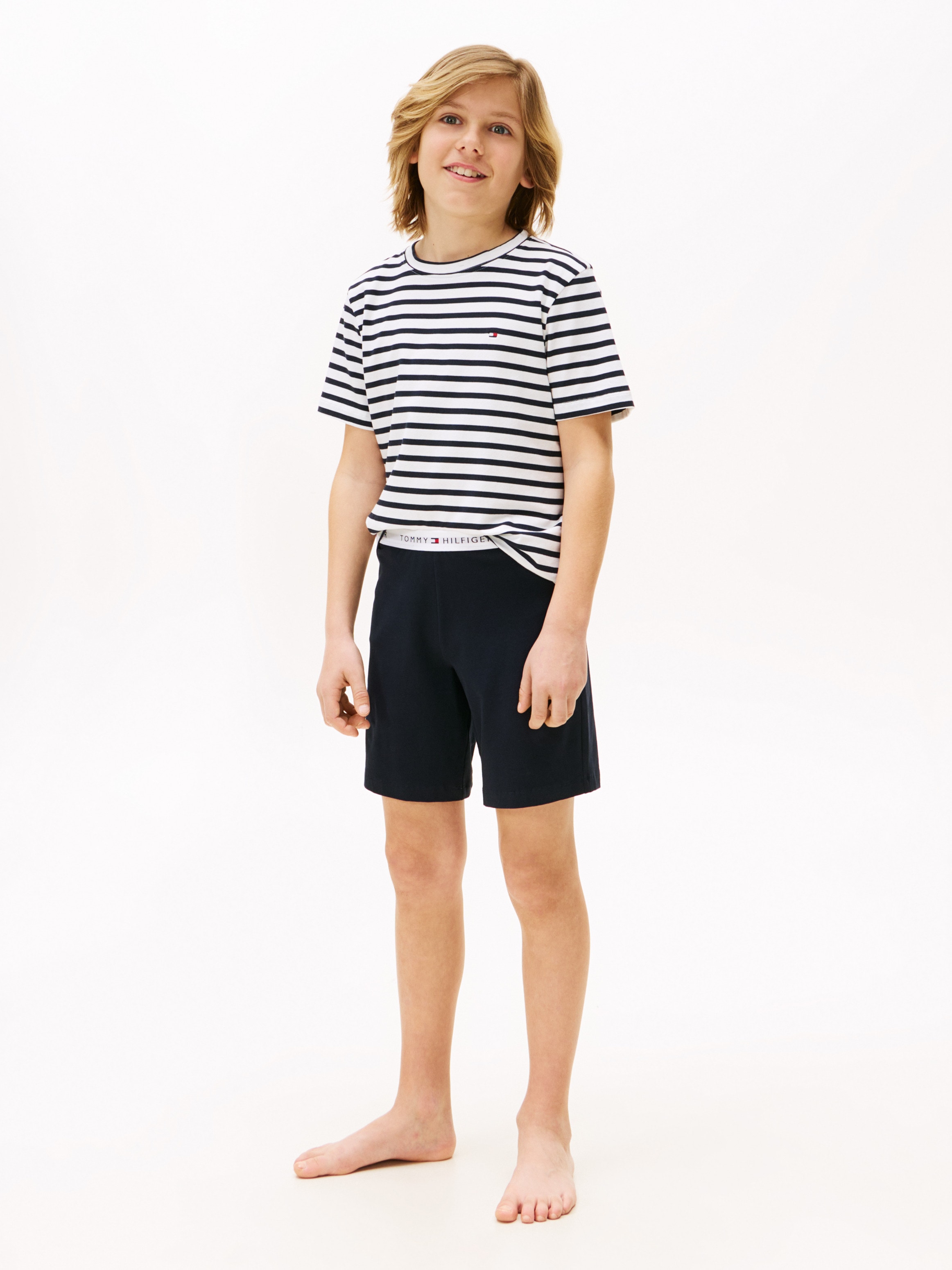 Image of Tommy Hilfiger Underwear Pyjama "S/S JERSEY PJ SET" Set, 2er, 2 tlg. mit Logostickerei