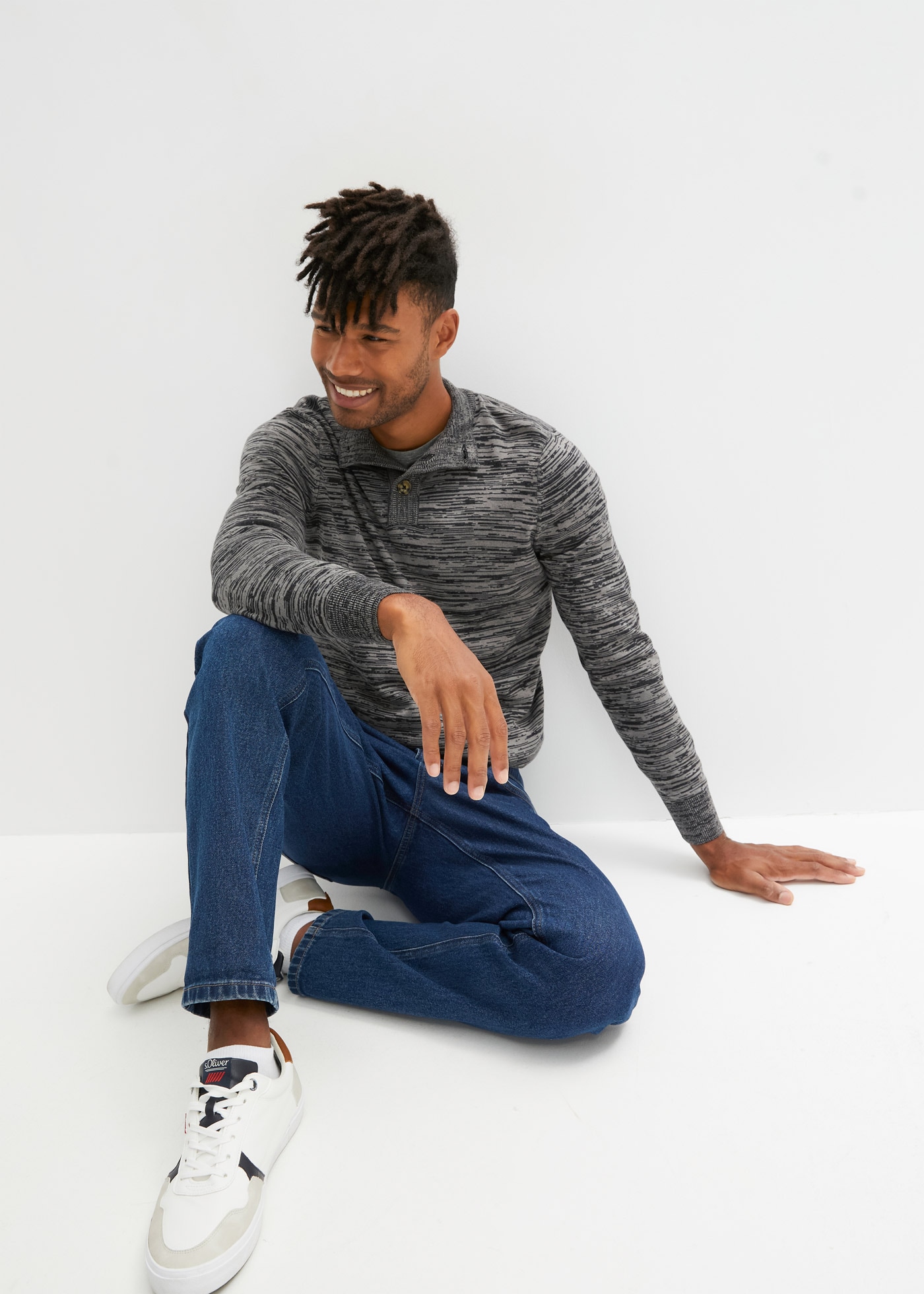 bonprix T-Shirt Packung, 3 Stk. Regular Fit, Kurzarm, für den Alltag, aus Baumwolle und Viskose