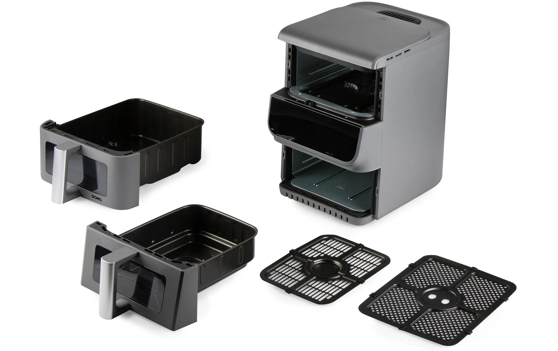 Domo Heissluftfritteuse »DO550FR 10 l« Fritteuse mit zwei Körben und Sichtfenster