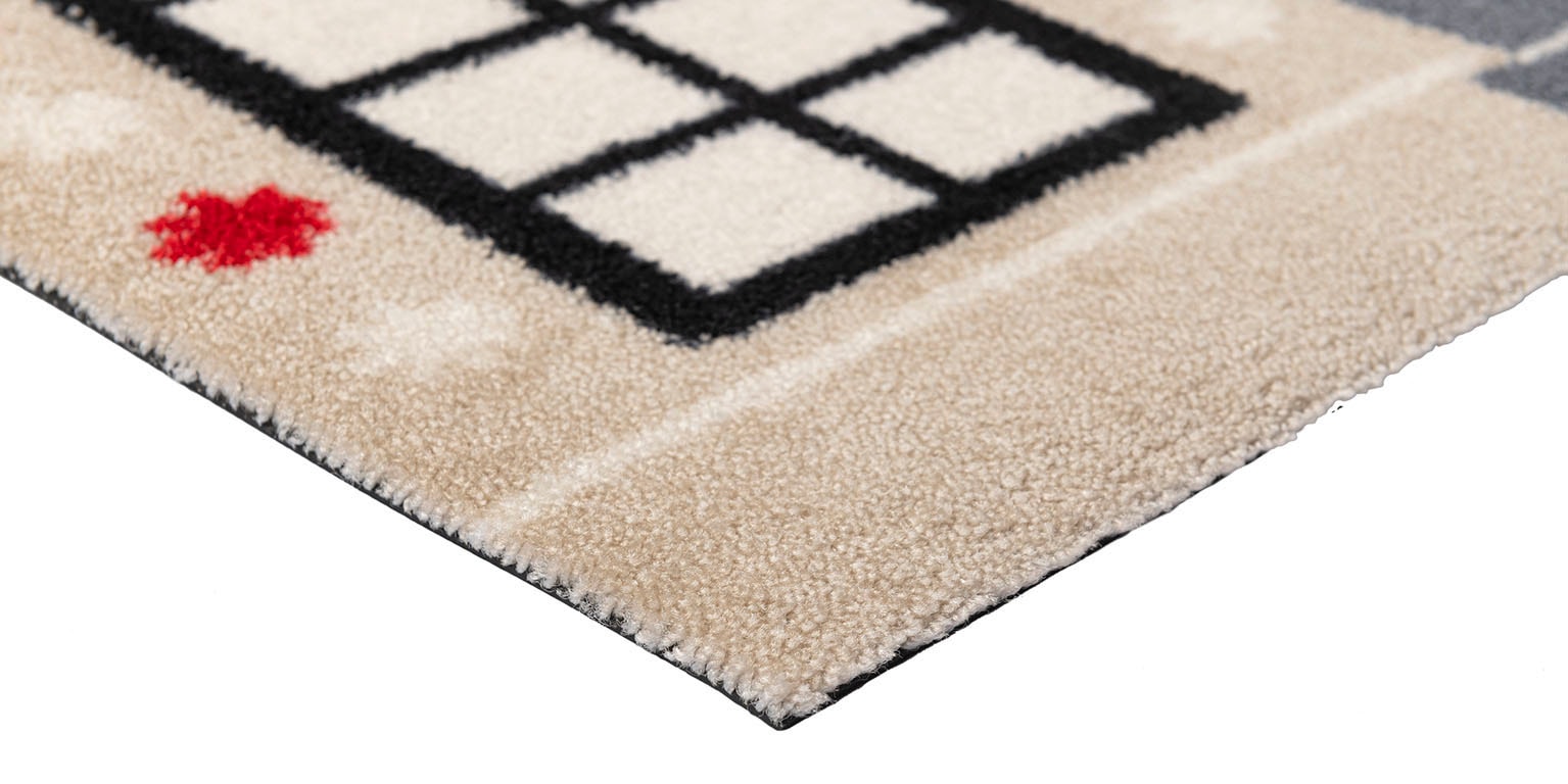 wash+dry by Kleen-Tex Fussmatte »Cozy Cabin«, rechteckig, 9 mm Höhe