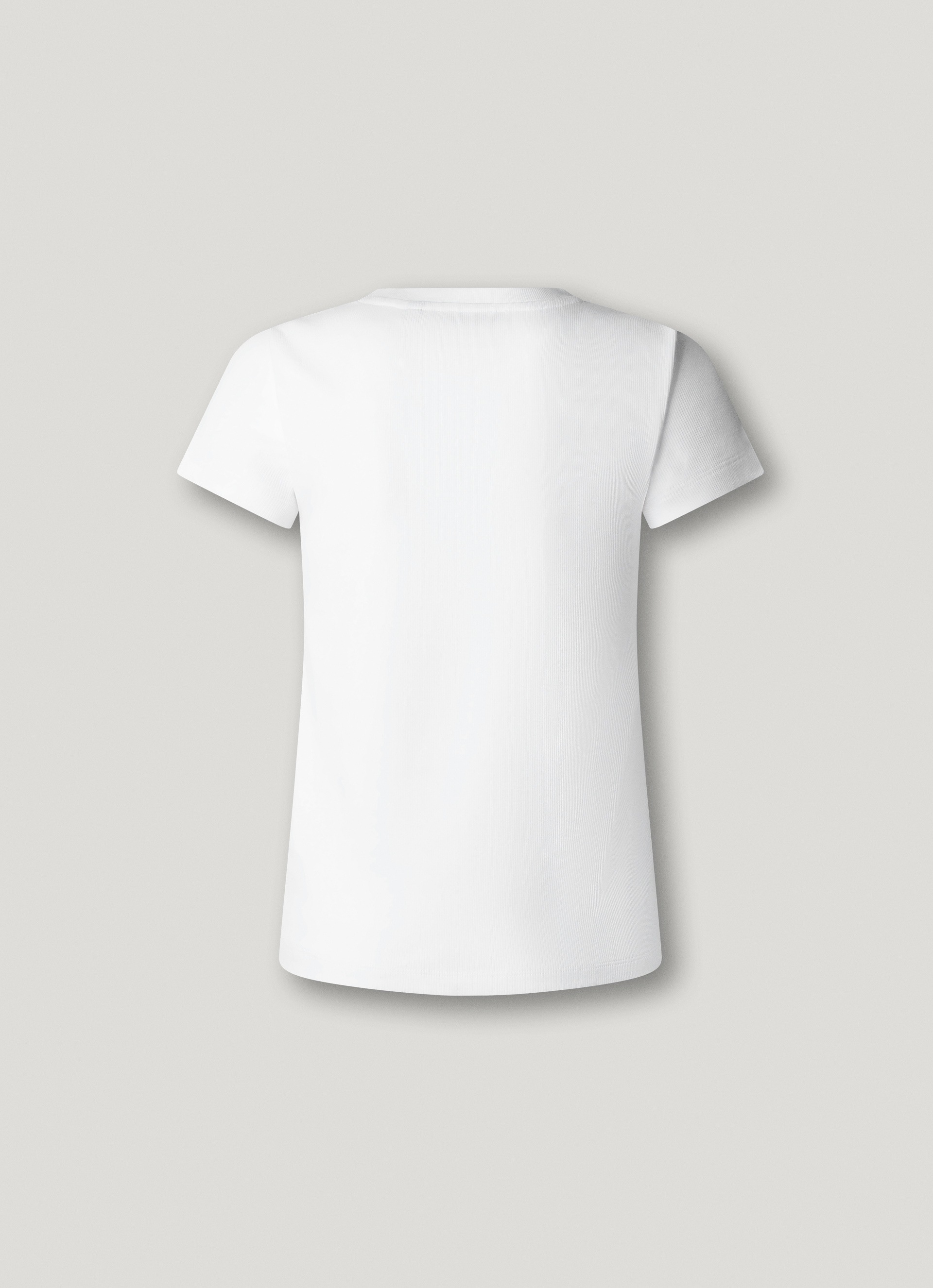 Pepe Jeans T-shirt »MERIDA« aus elastischem Rippstoff, Rundhalsform