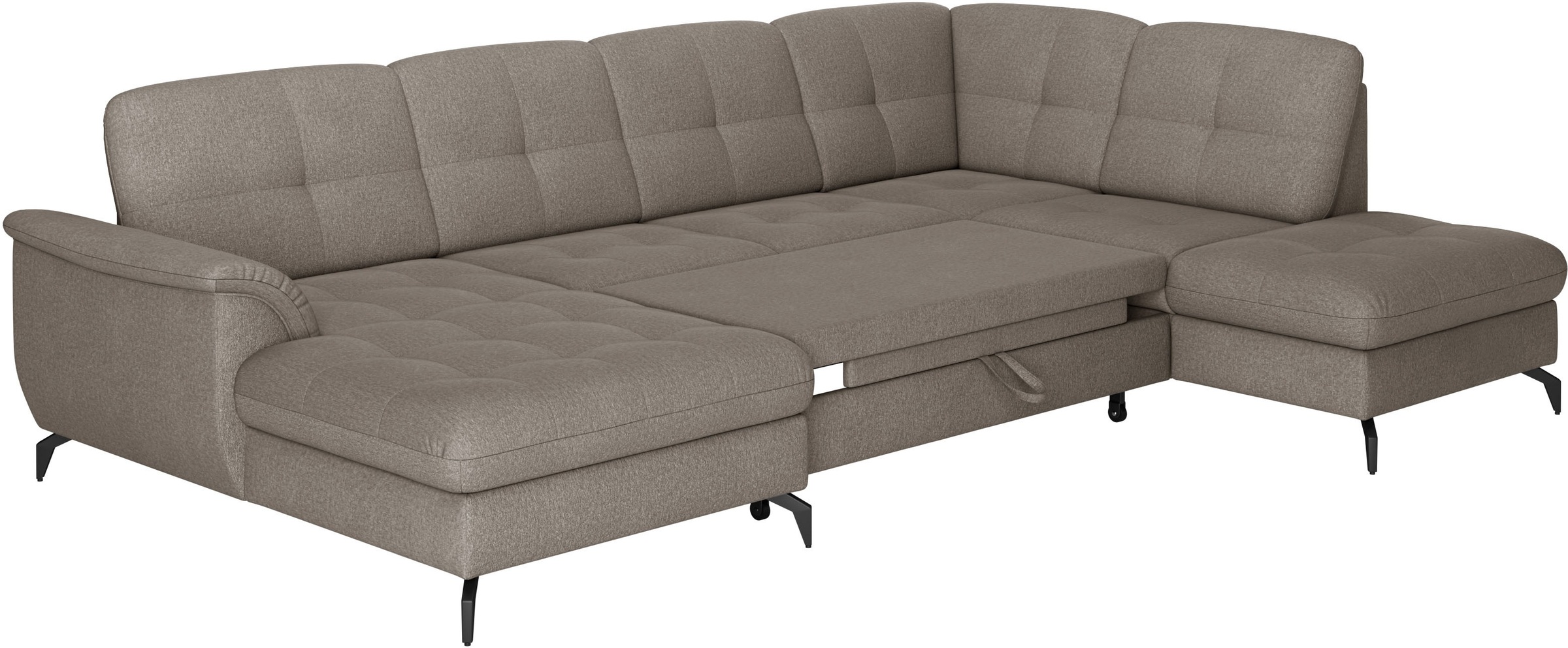sit&more Wohnlandschaft »Zora U-Form«, wahlweise mit Bettfunktion und Bettkasten