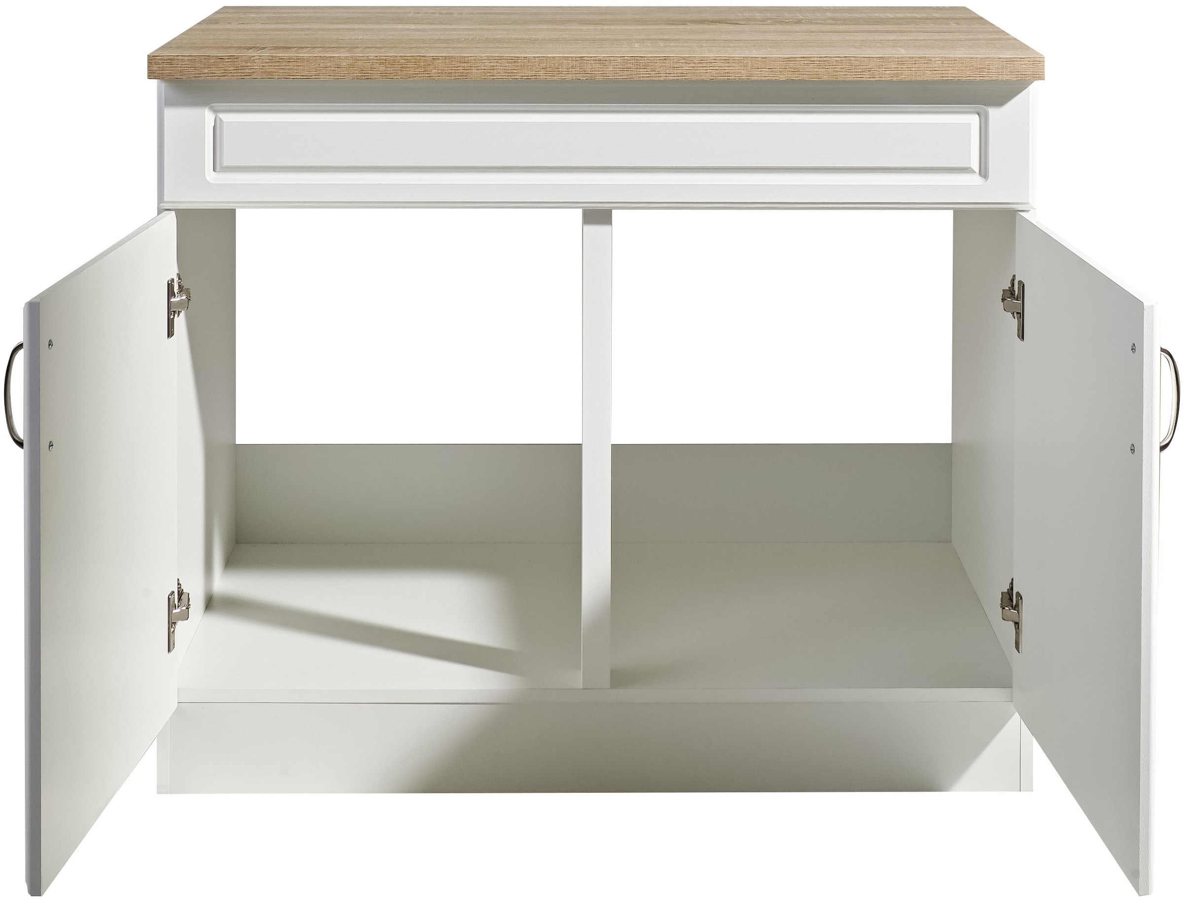 wiho Küchen Armoire basse »Linz« 100 cm de large, style maison de campagne