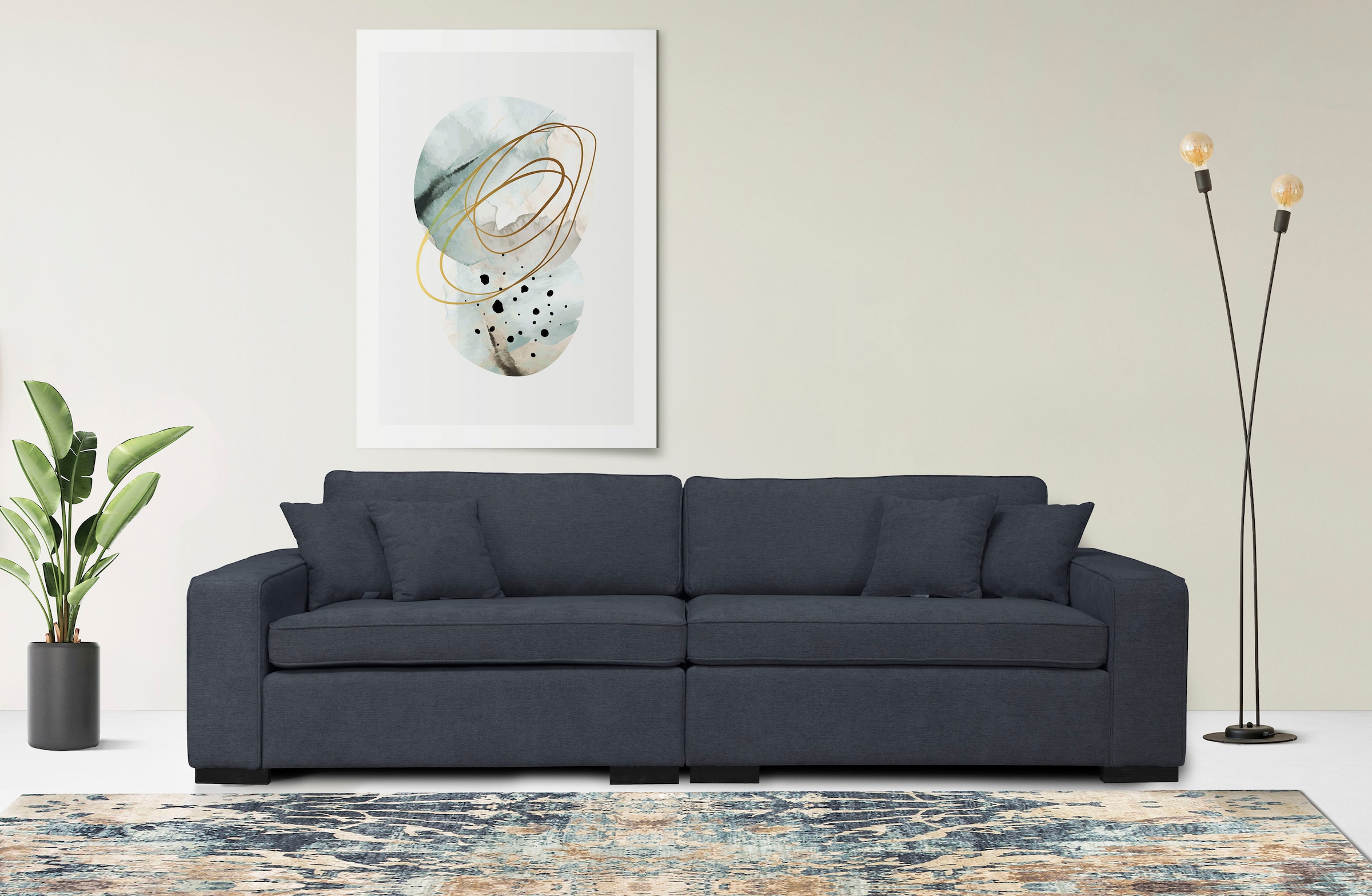 Image of Home affaire 2-Sitzer "Skara" Lounge-Sofa mit Federkernpolsterung, in vielen Bezugsvarianten