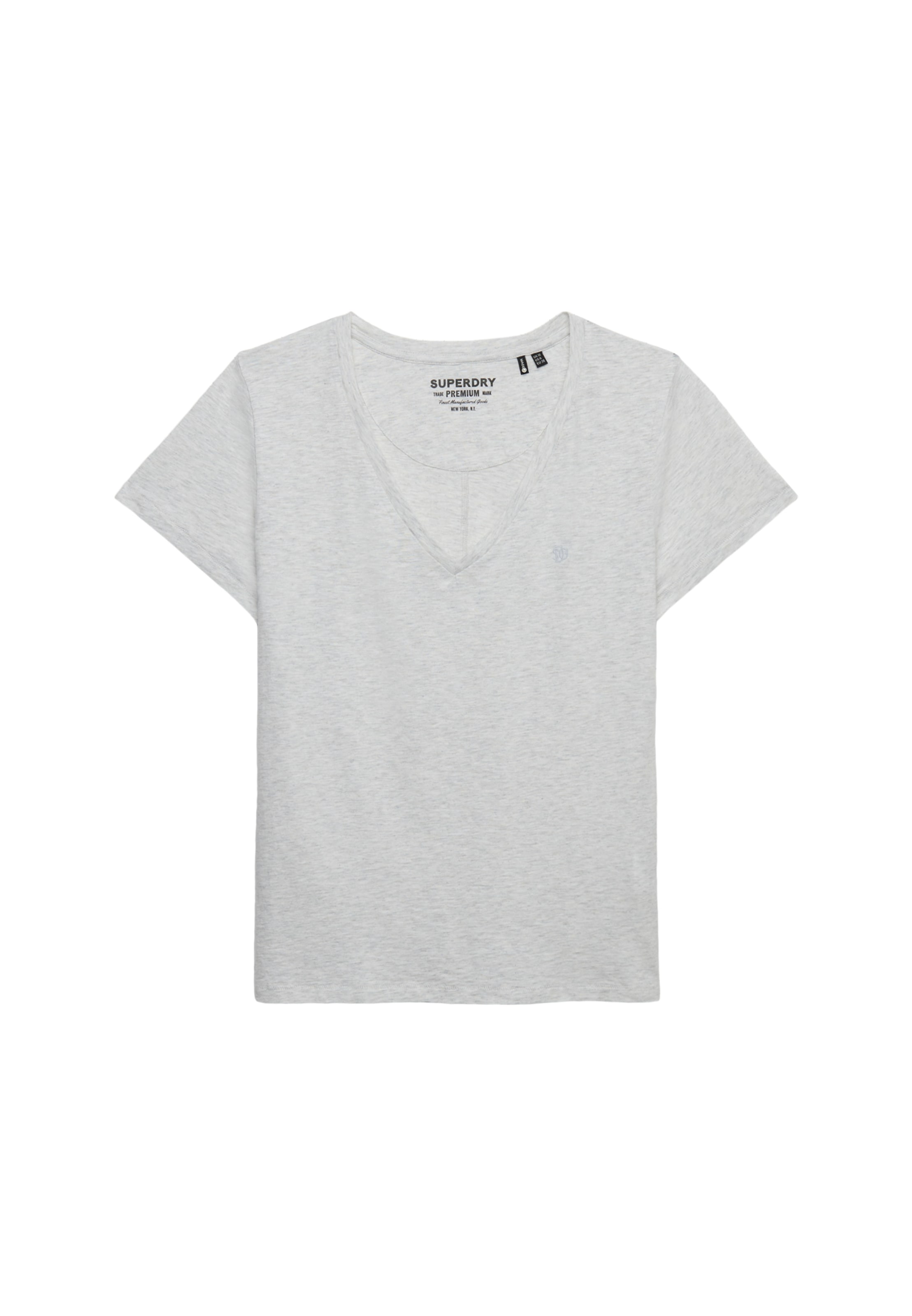 Superdry T-shirt »STUDIOS SLUB EMB VEE TEE« Baumwollmischung, relaxed fit