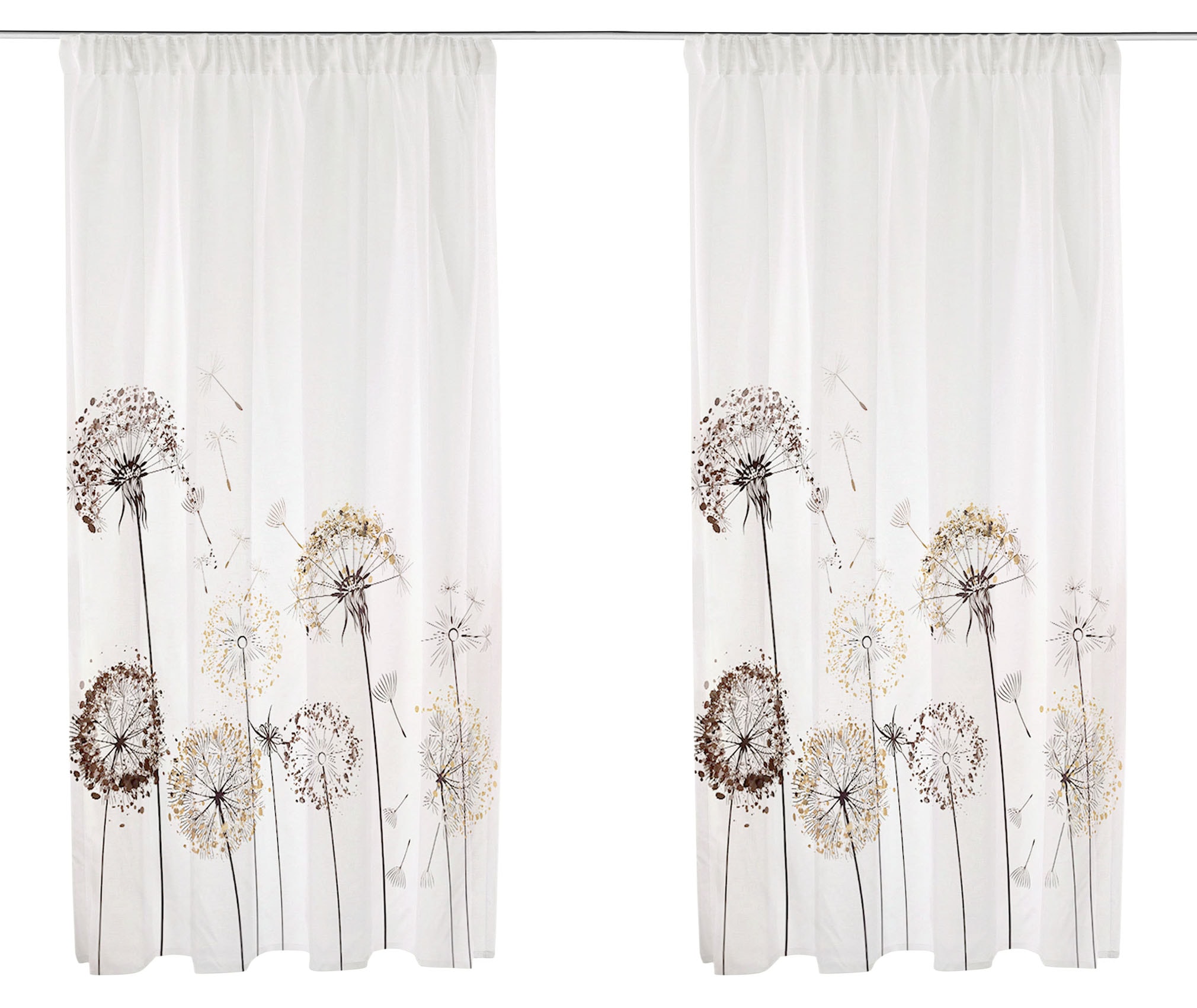 GOODproduct Rideau »Nannette« Bande multifonctionnelle 1 cuis tlg. semi-transparent, à motifs, facile d’entretien, différentes tailles