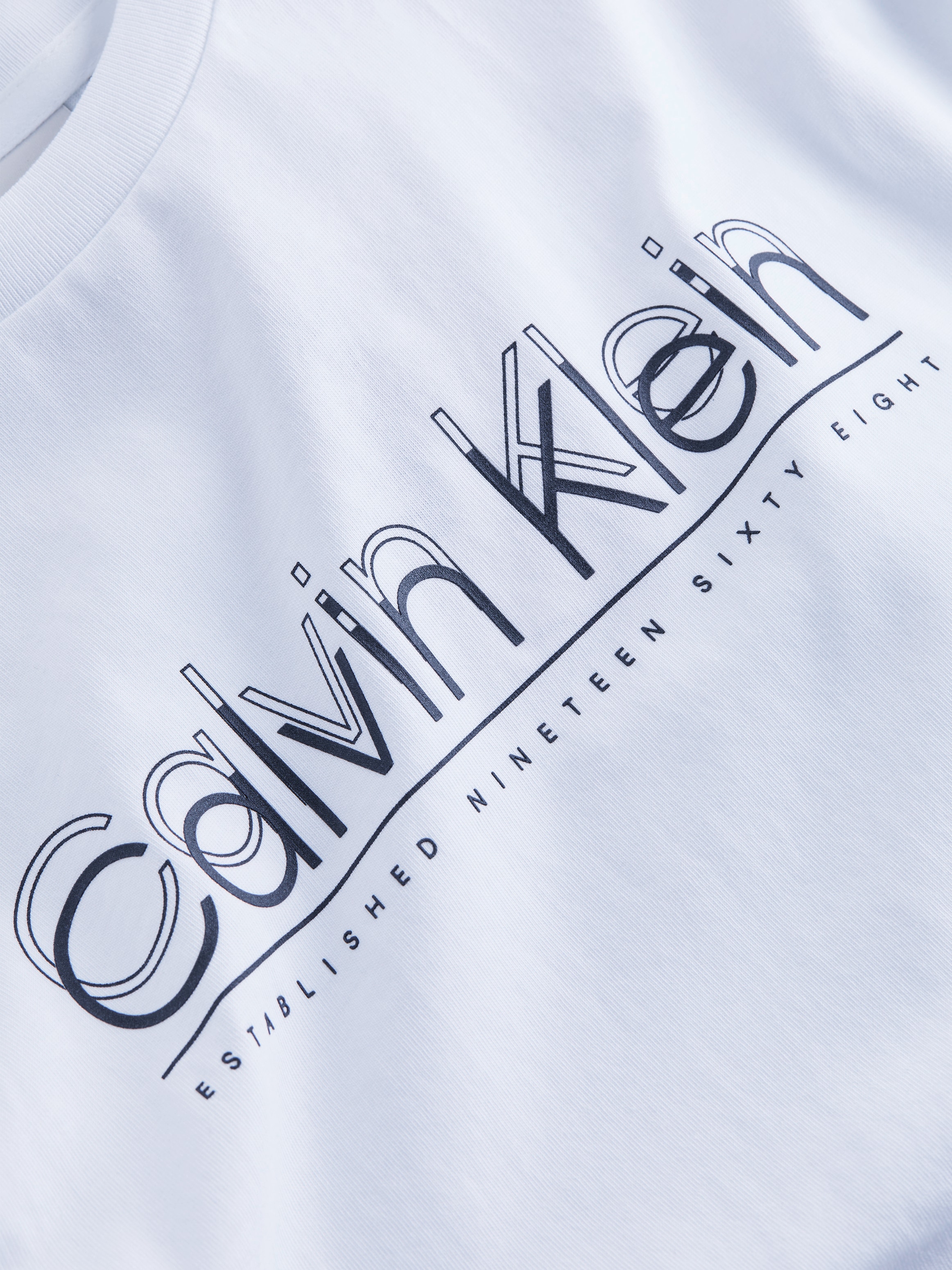 Calvin Klein T-Shirt »CP-DOUBLE LOGO T-SHIRT«, mit grossem Logoschriftzug