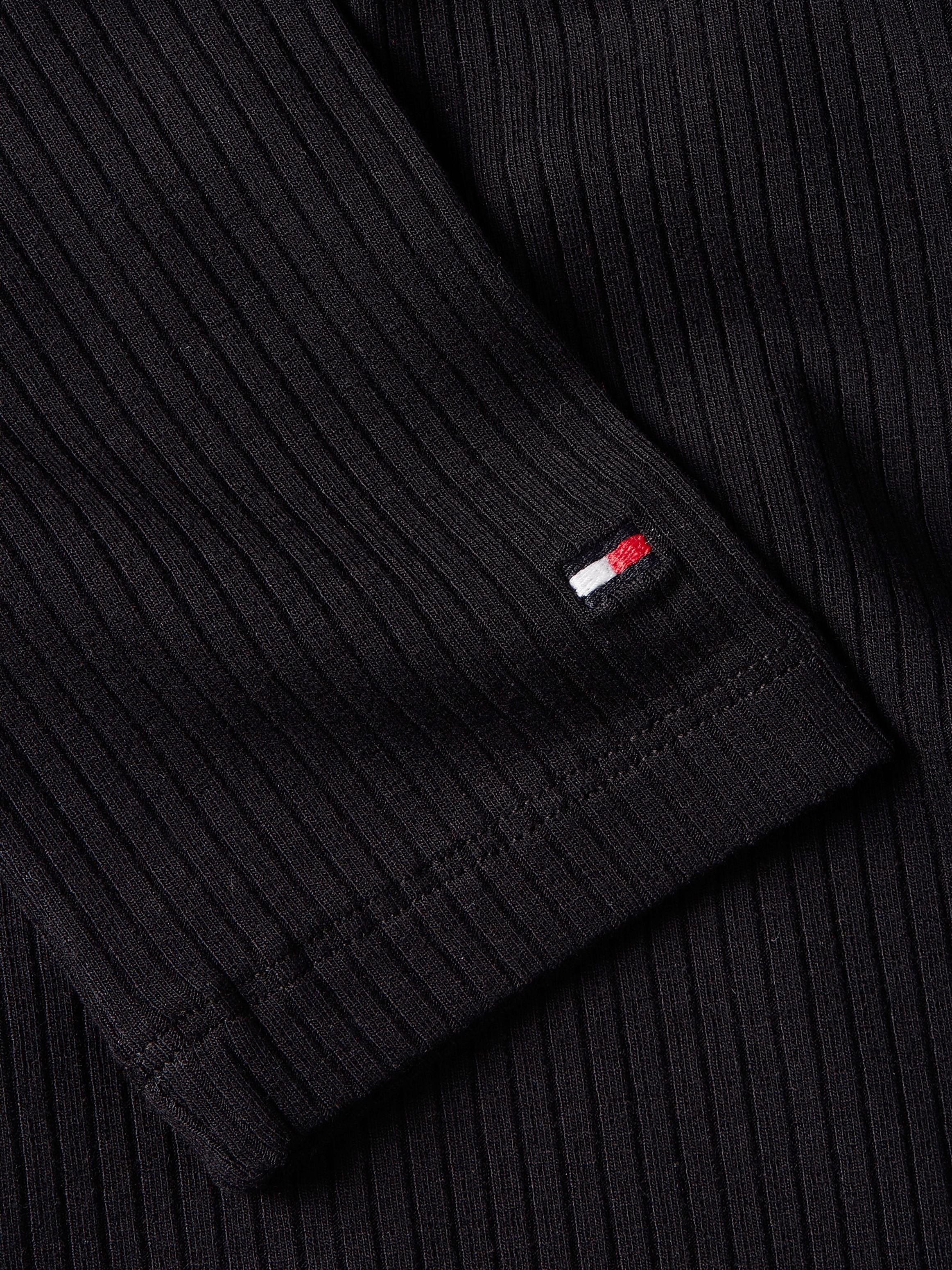 Tommy Hilfiger Langarmshirt »SLIM 5X2 RIB O-NK LS«, mit Struktur
